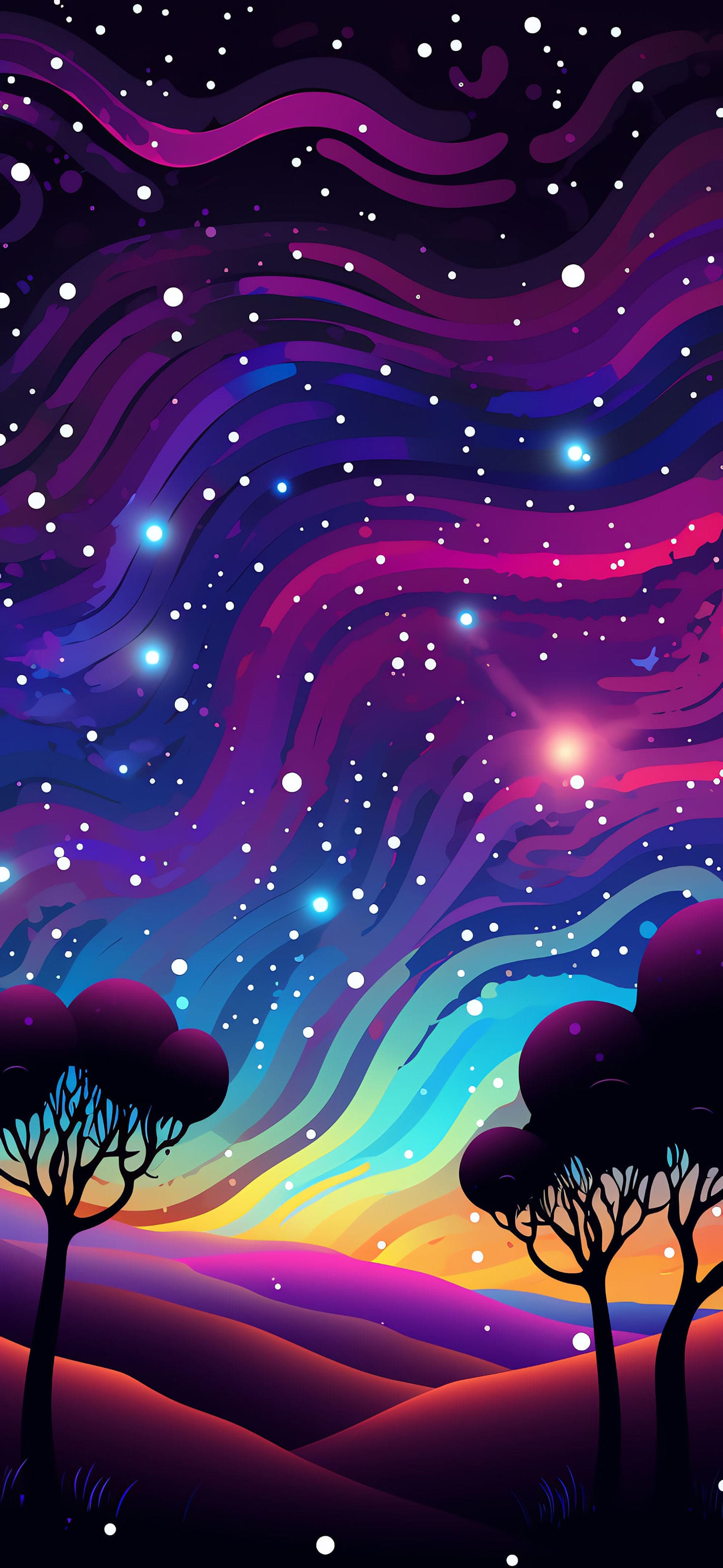 Cosmic Dreamscape - free phone wallpaper