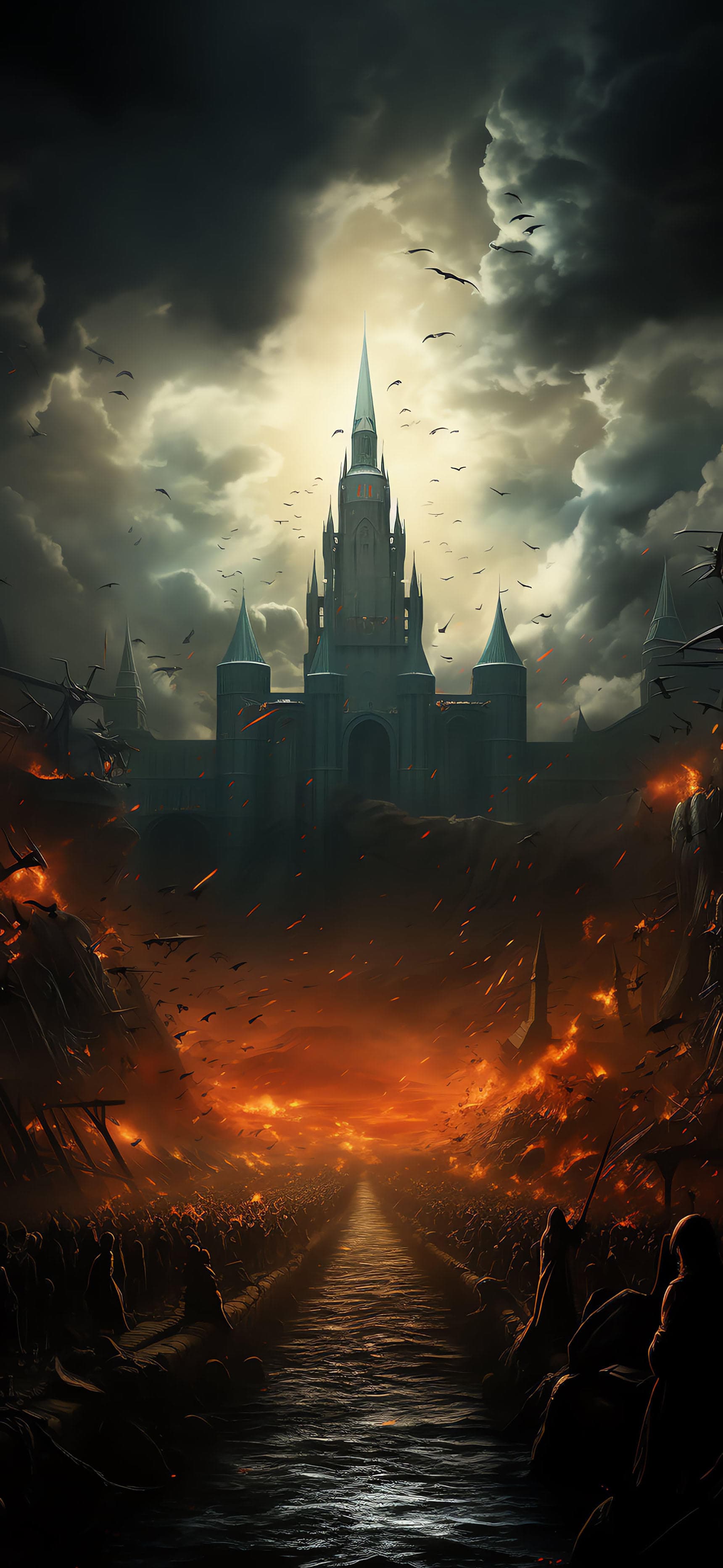 Infernal Castle Siege - free phone wallpaper