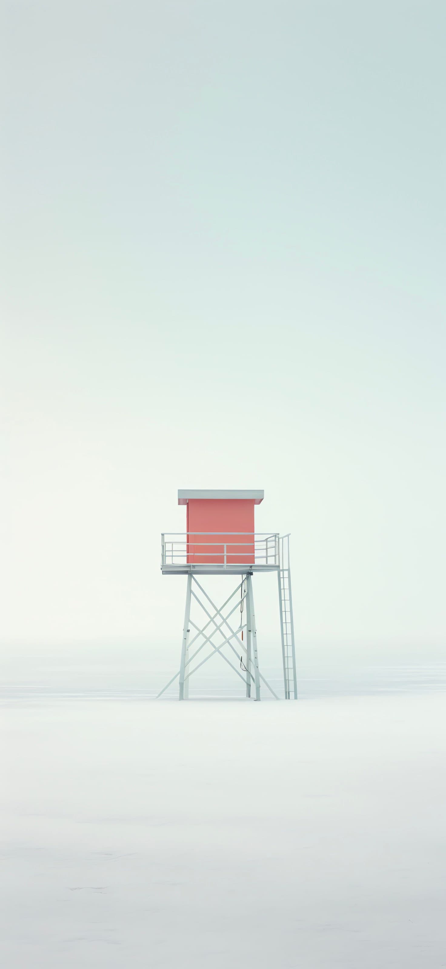 Minimalist Lookout Tower - free phone wallpaper