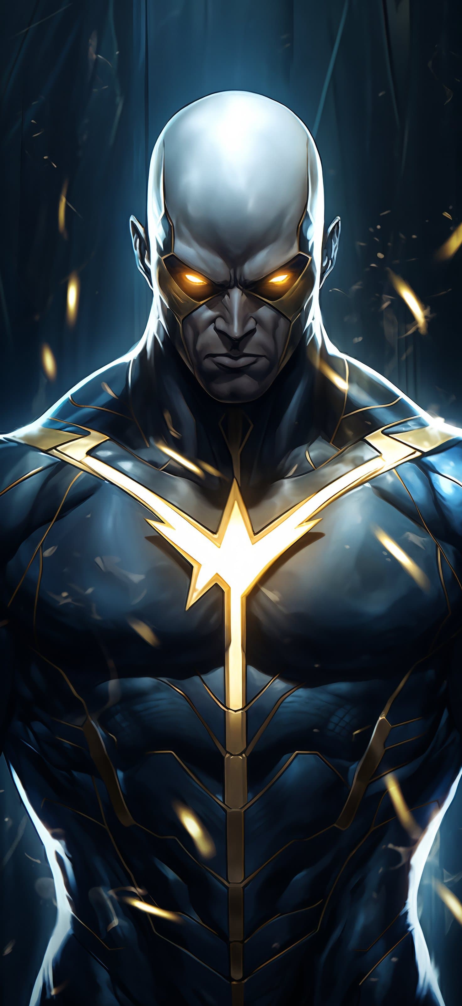 Heroic Dark Knight - free phone wallpaper