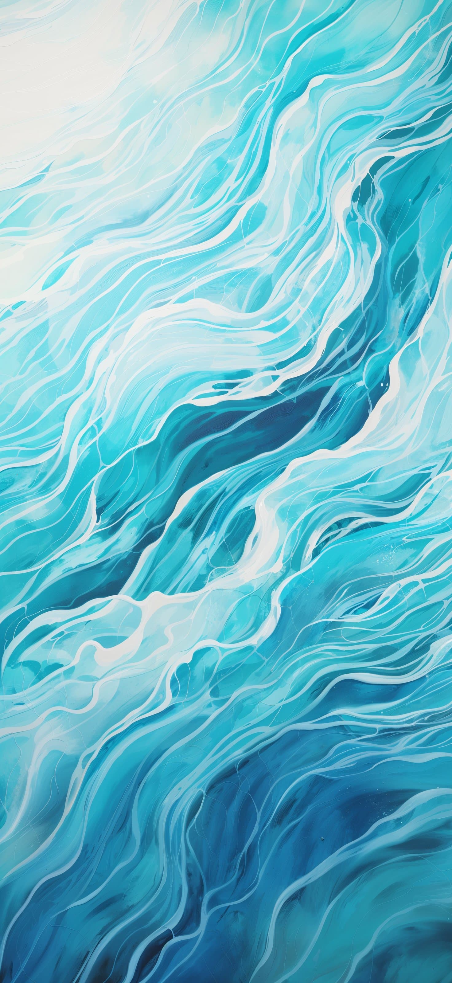 Teal Ocean Texture - free phone wallpaper