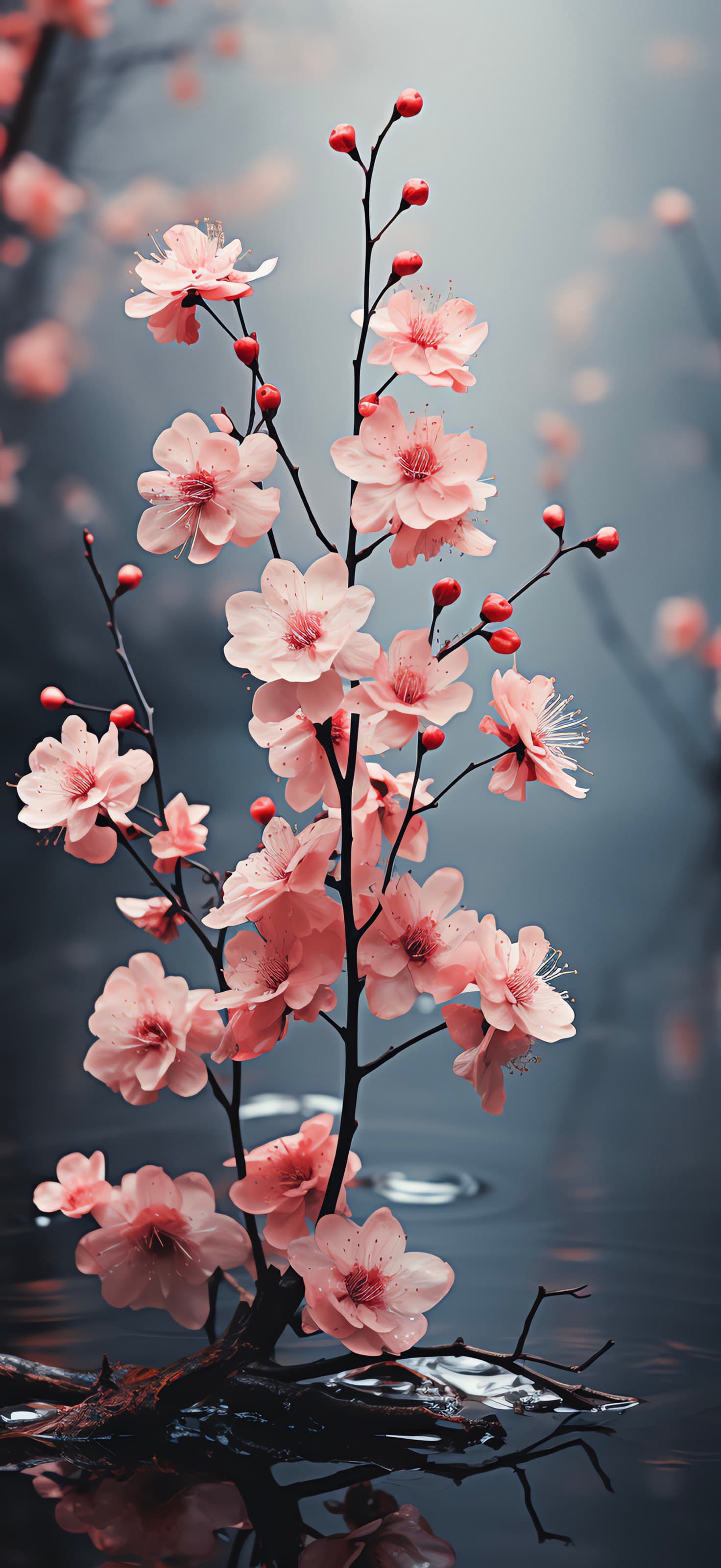 Soft Pink Blossoms - free phone wallpaper