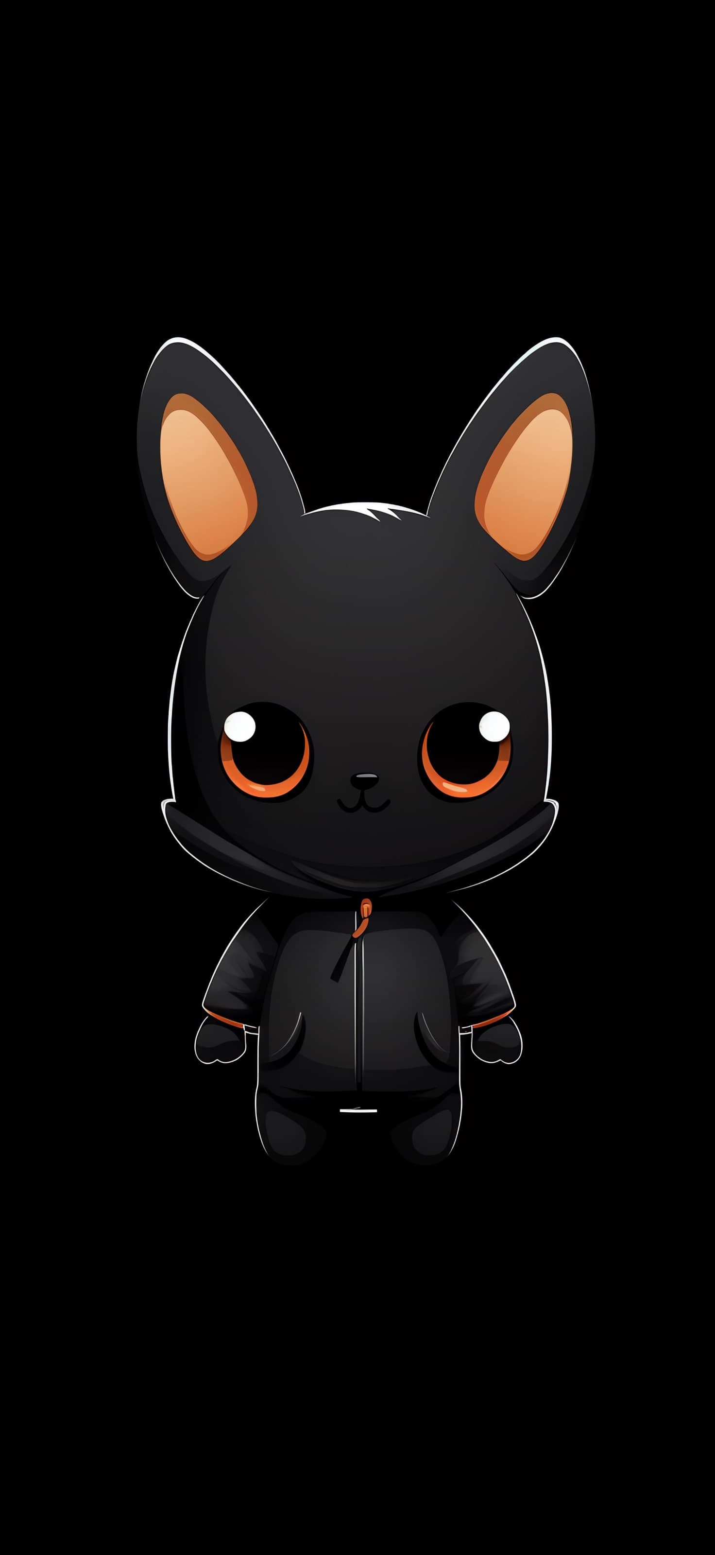 Hoodie Bunny - free phone wallpaper