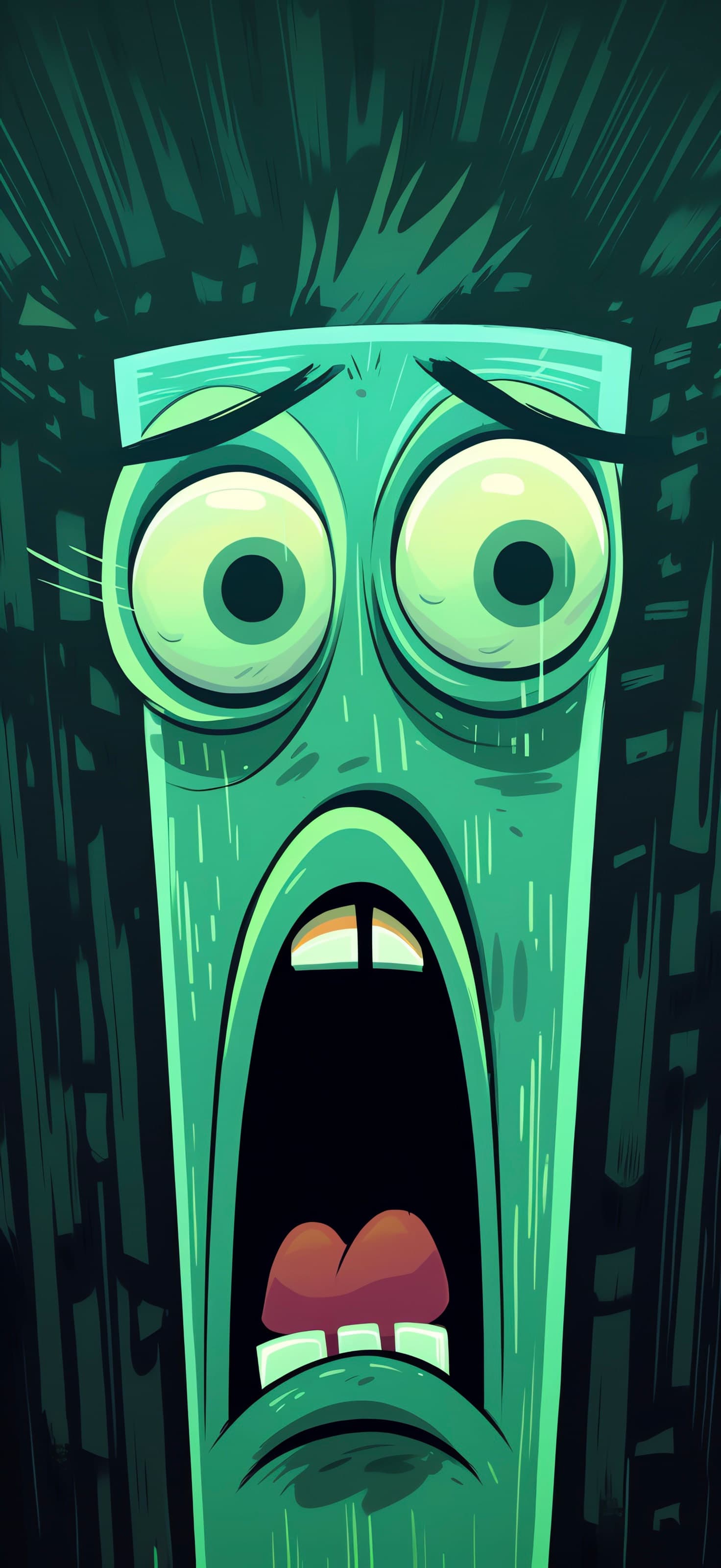 Screaming Green - free phone wallpaper
