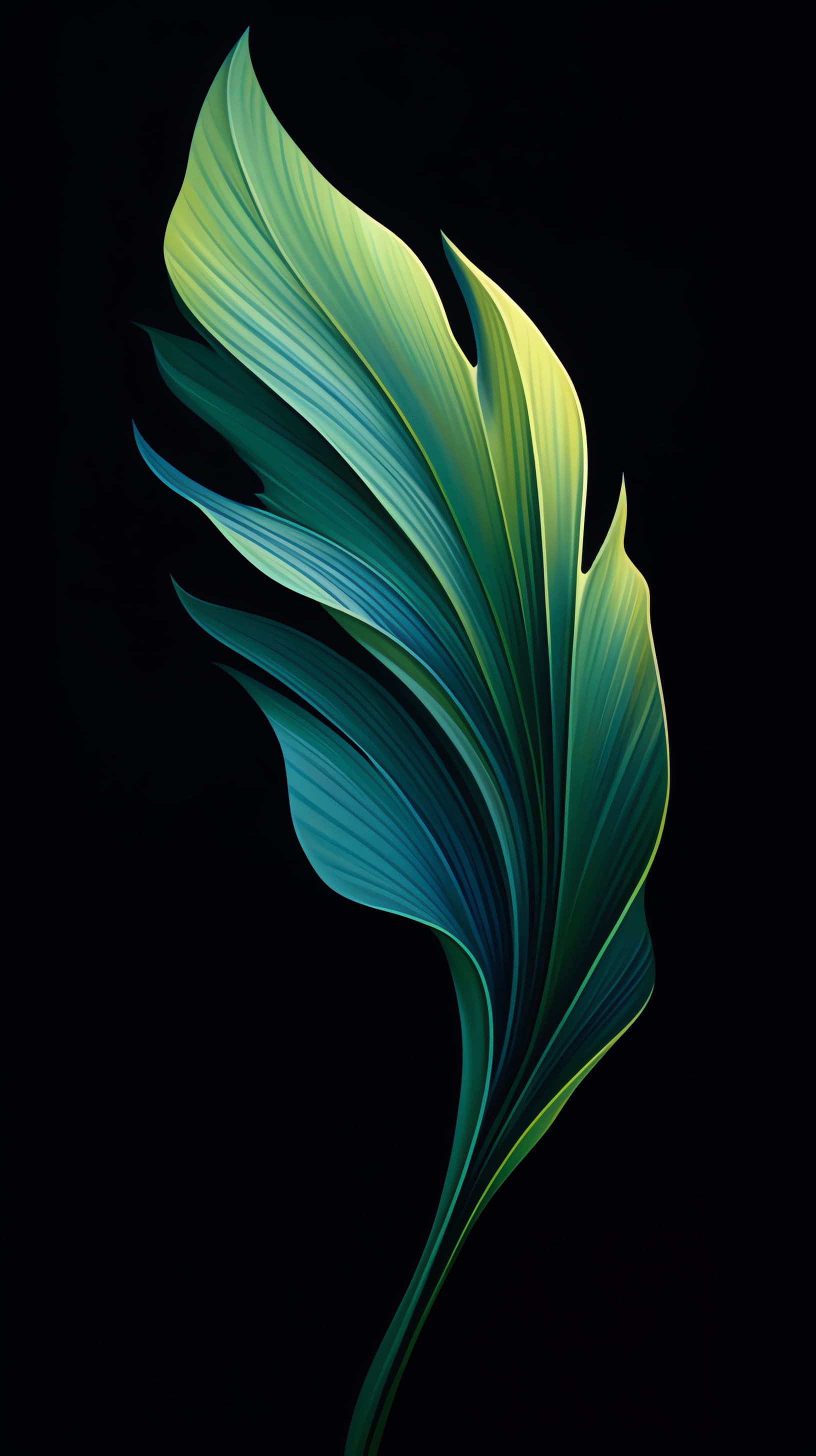 Emerald Leaf - free phone wallpaper