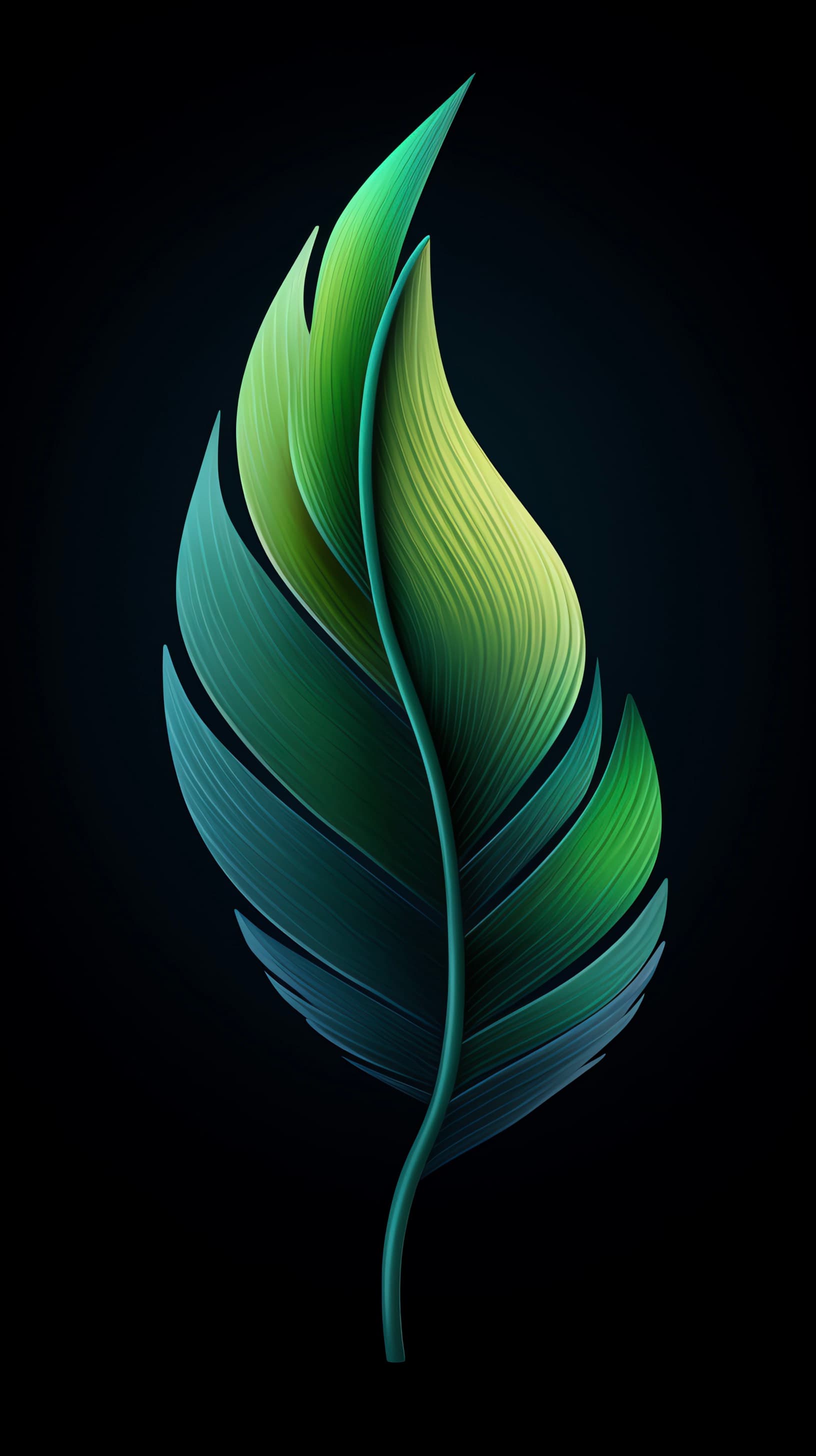 Verdant Leaf - free phone wallpaper
