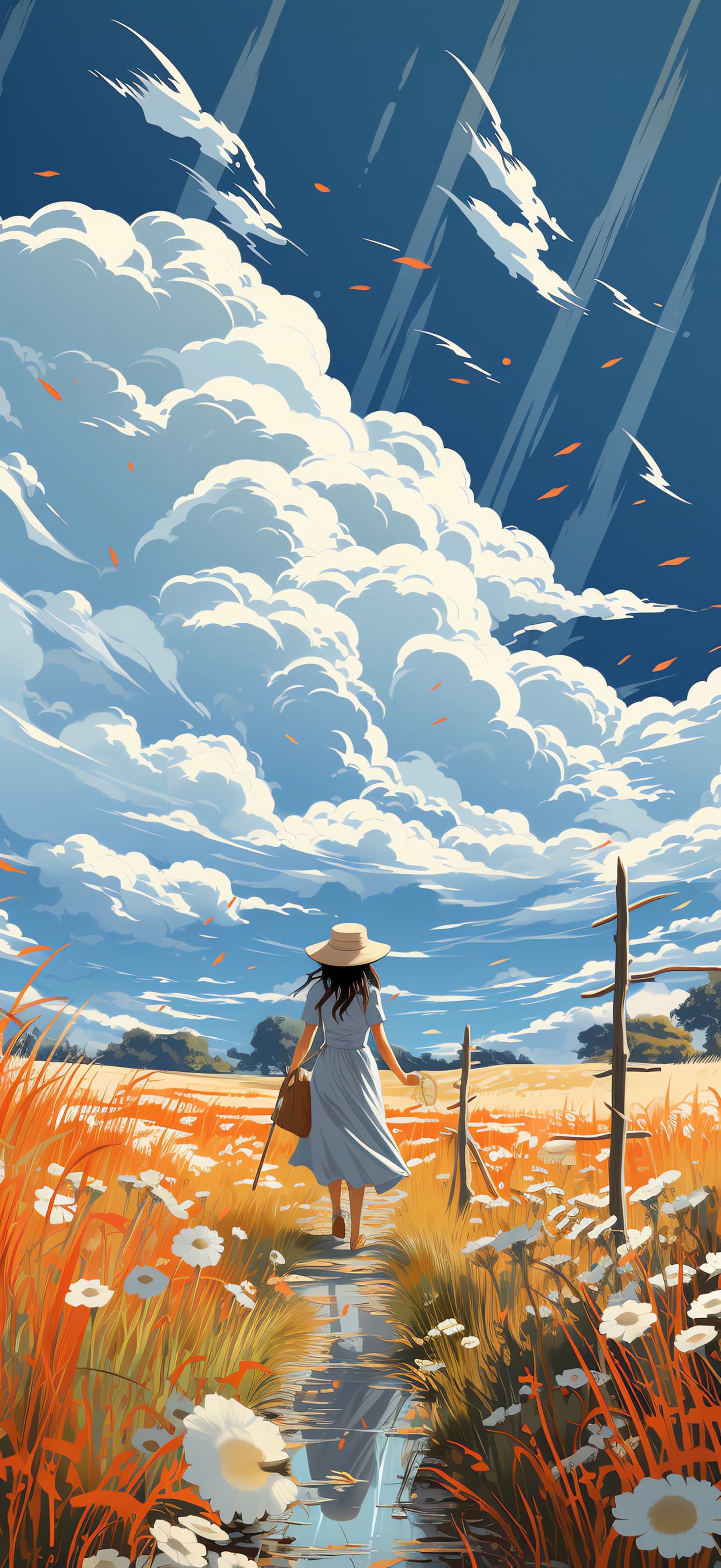 Summer Stroll - free phone wallpaper