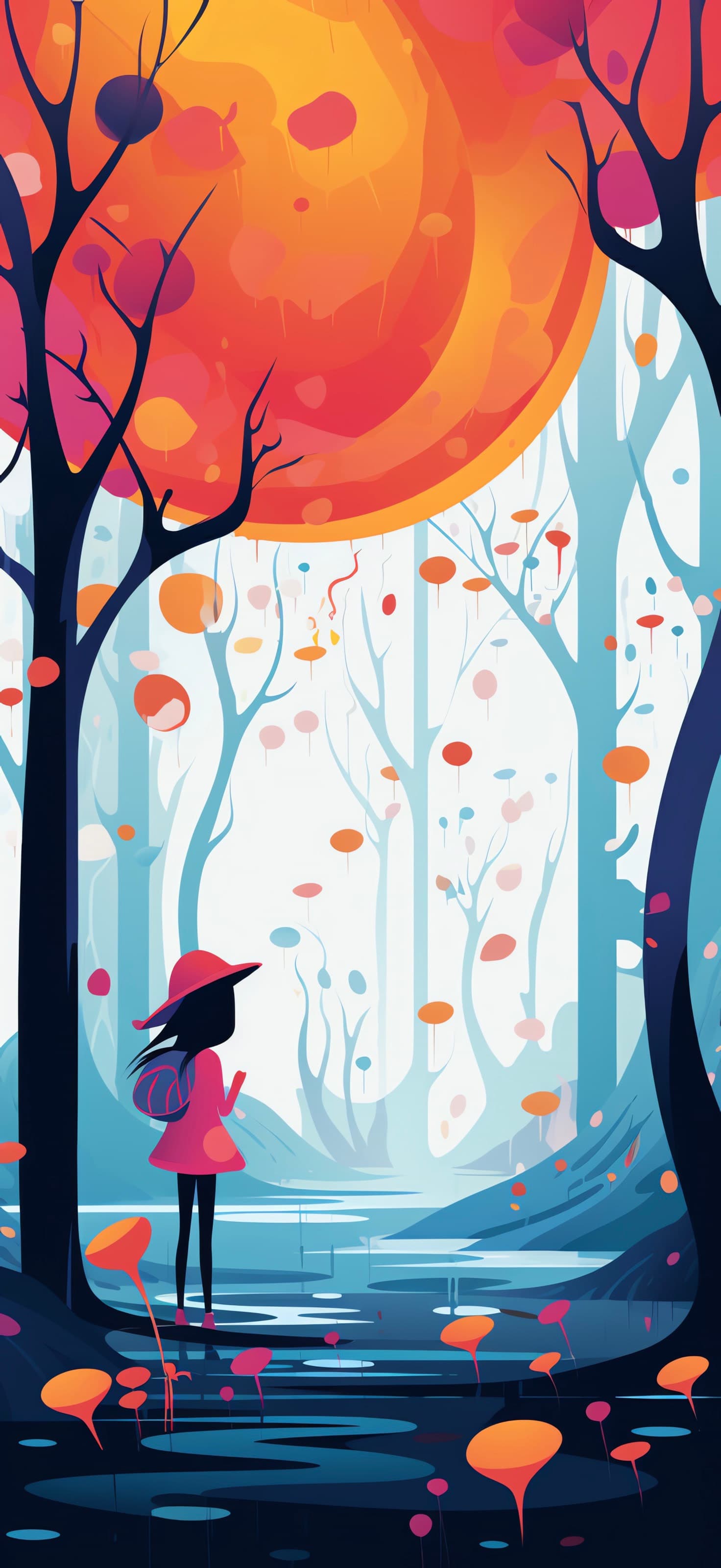 Enchanted Forest Walk - free phone wallpaper