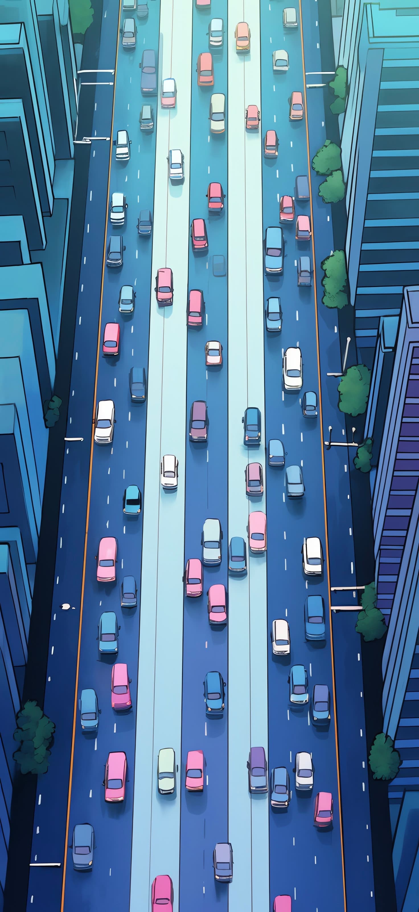 City Traffic - free phone wallpaper