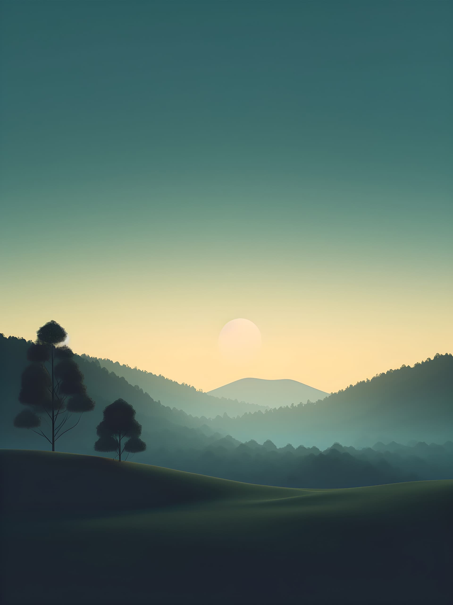 Tranquil Vista - free phone wallpaper