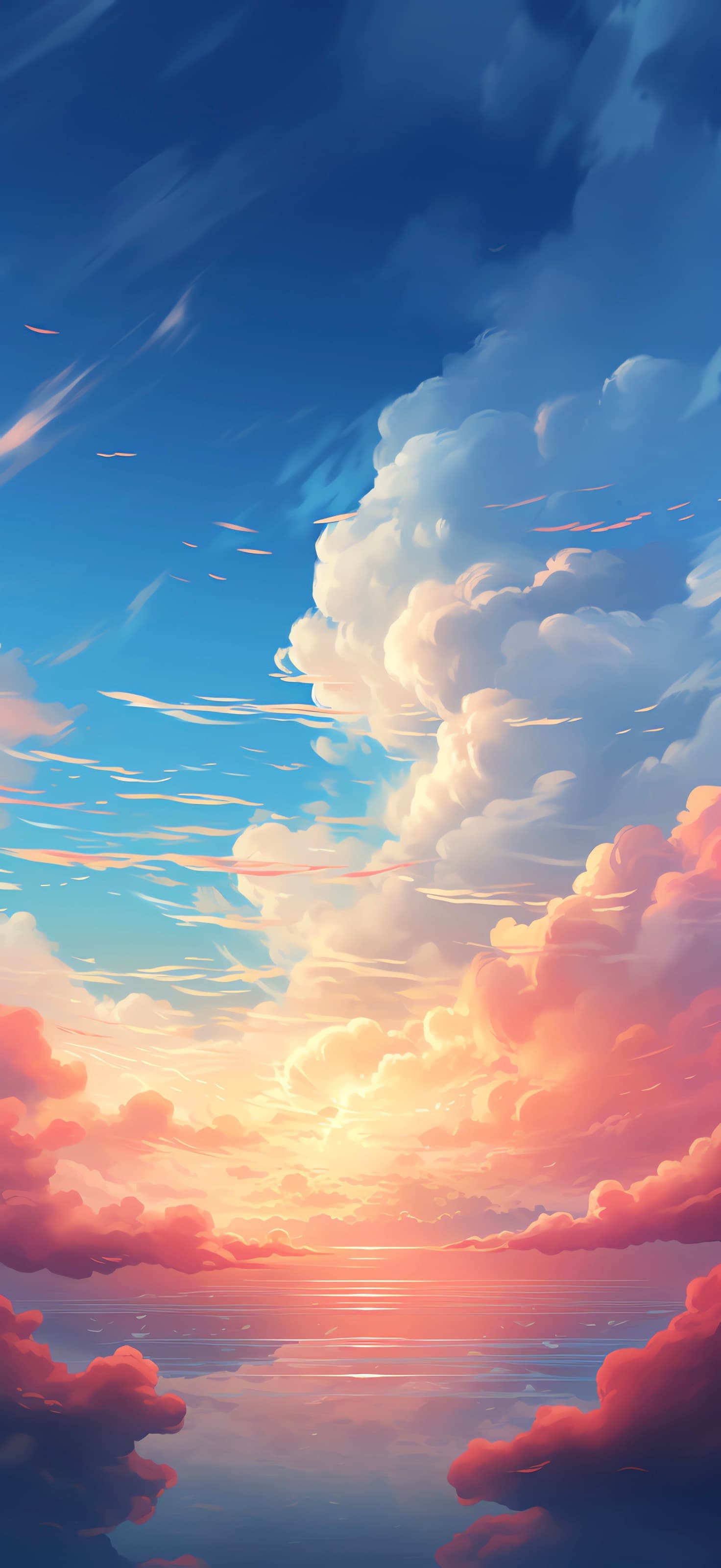 Sunset Cloudscape - free phone wallpaper