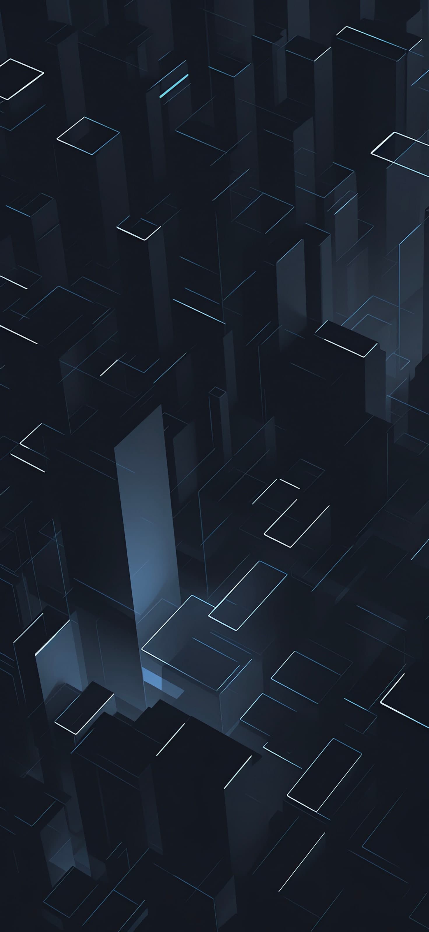 Dark Geometric Abstraction - free phone wallpaper