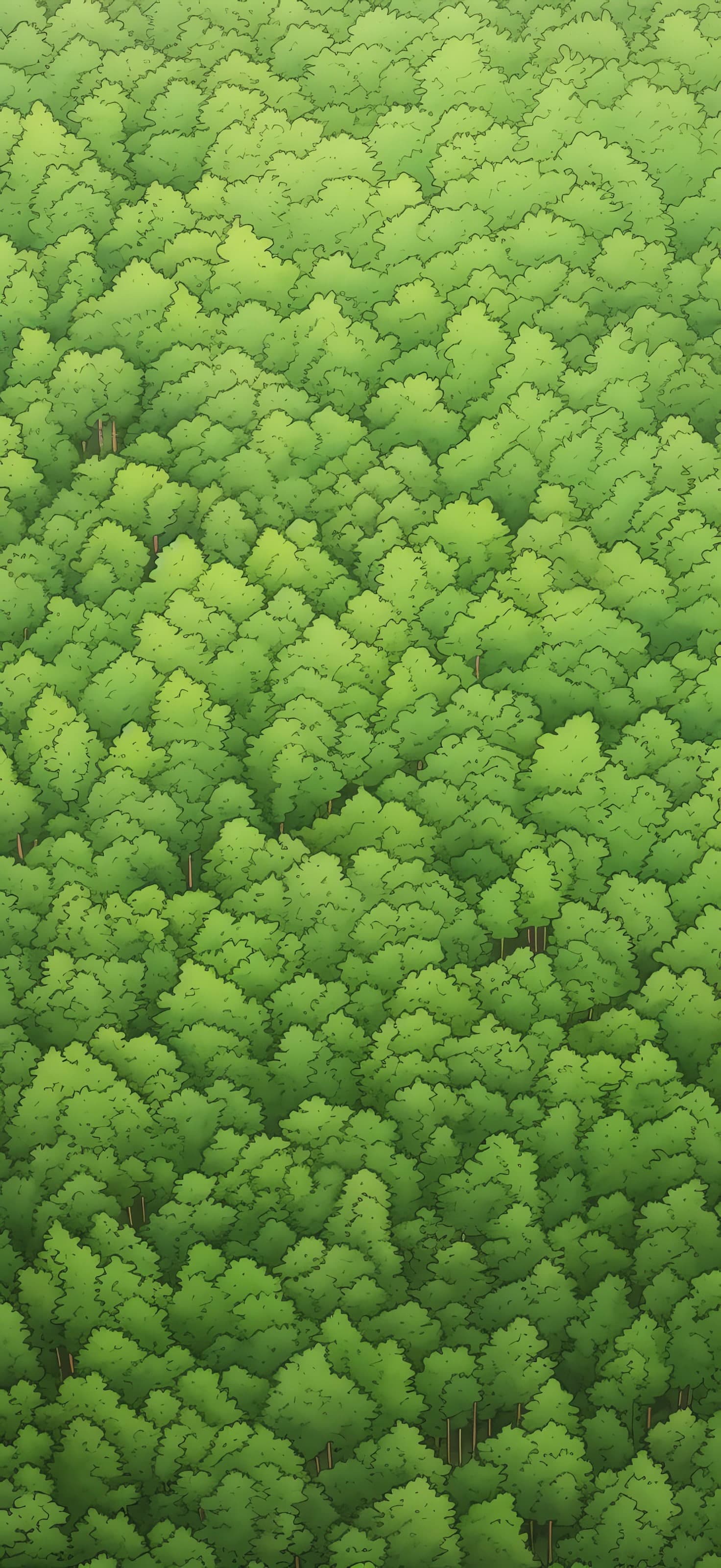 Verdant Forest Canopy - free phone wallpaper