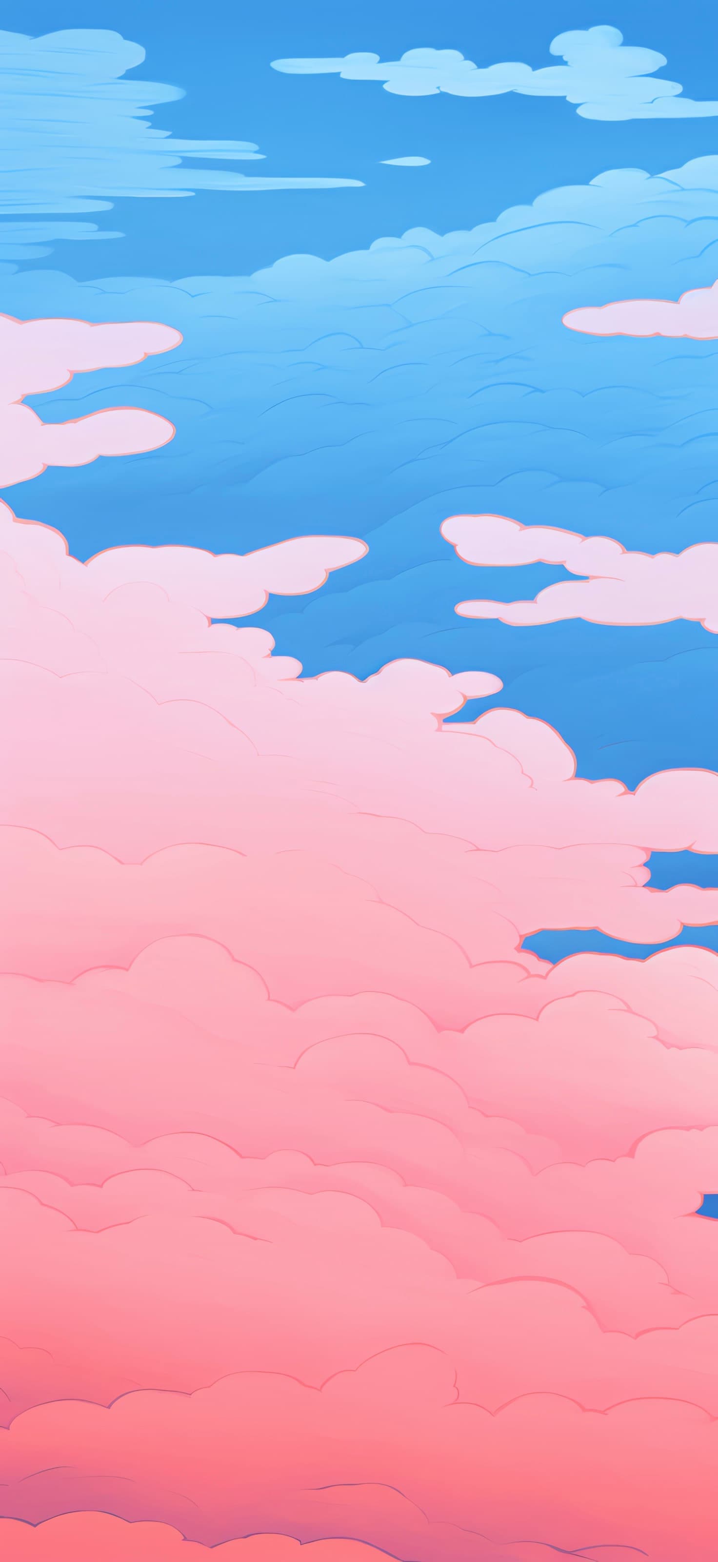 Pastel Cloudscape Dream - free phone wallpaper