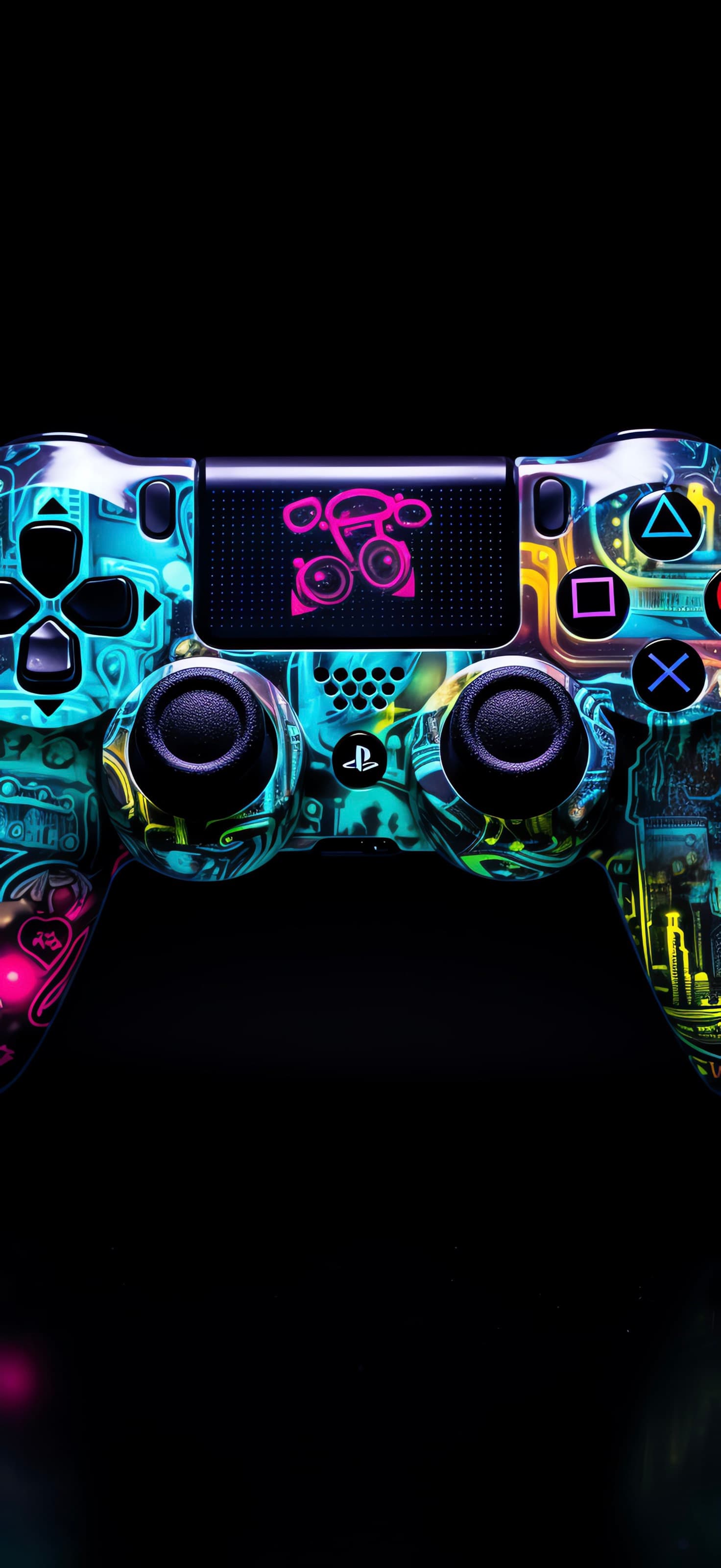Cyberpunk Controller Art - free phone wallpaper