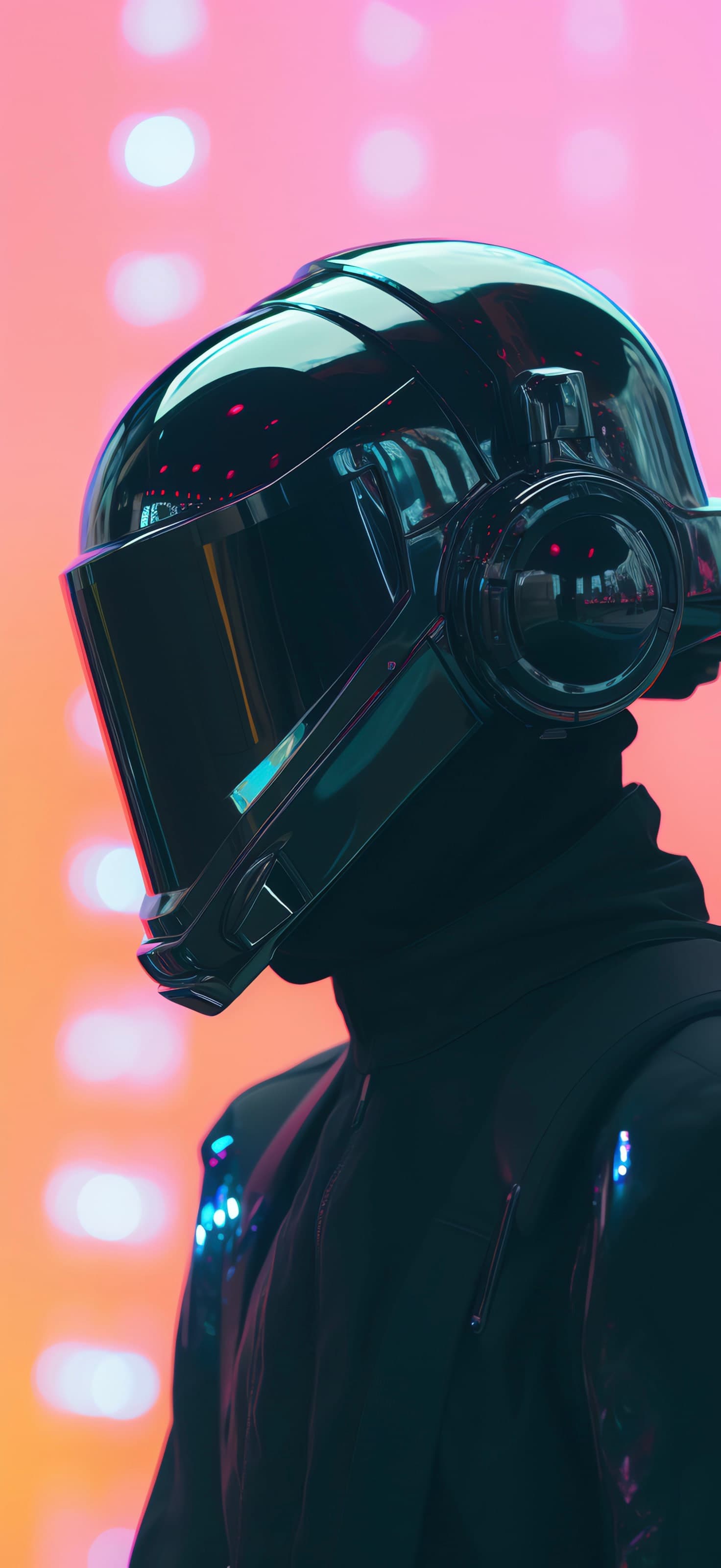 Chrome Helmet Profile - free phone wallpaper