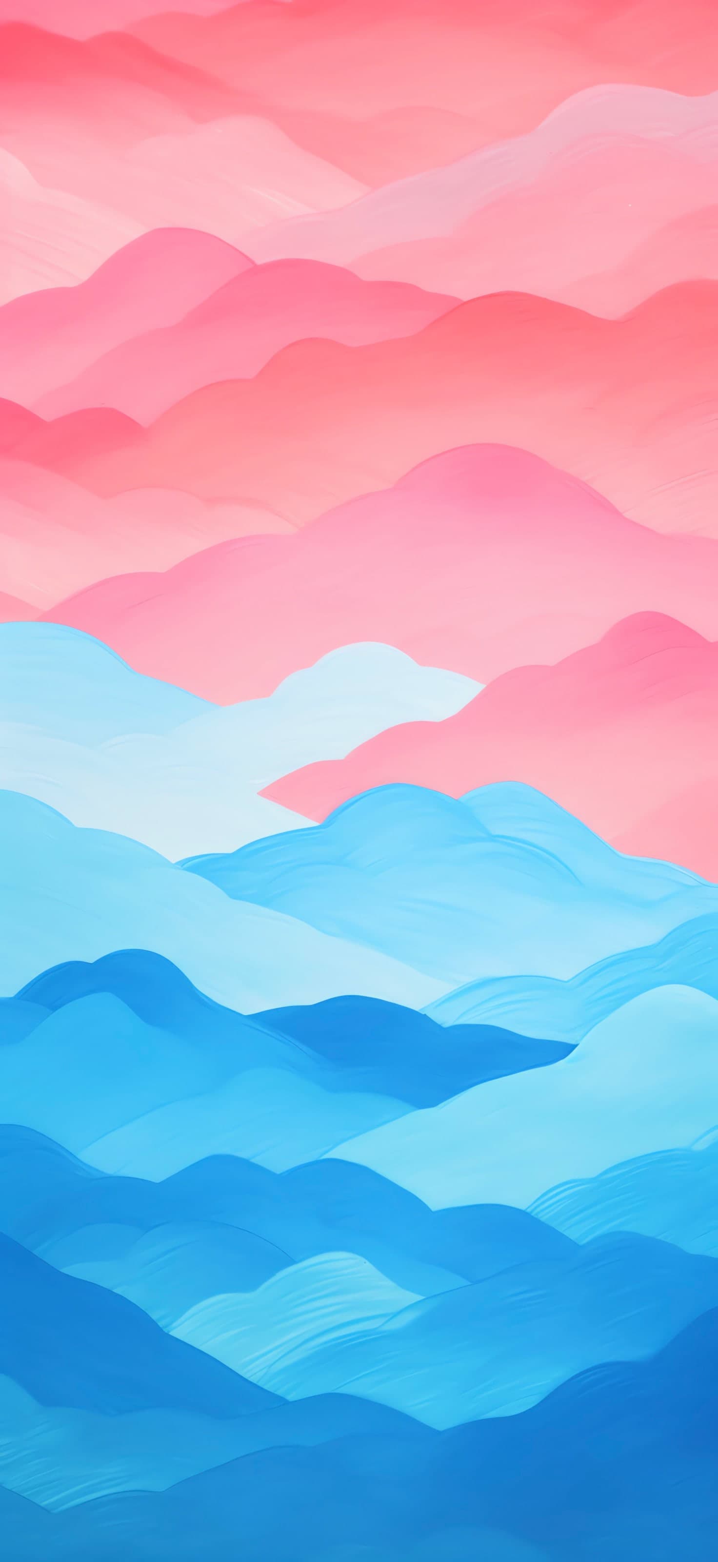 Pastel Mountain Layers - free phone wallpaper