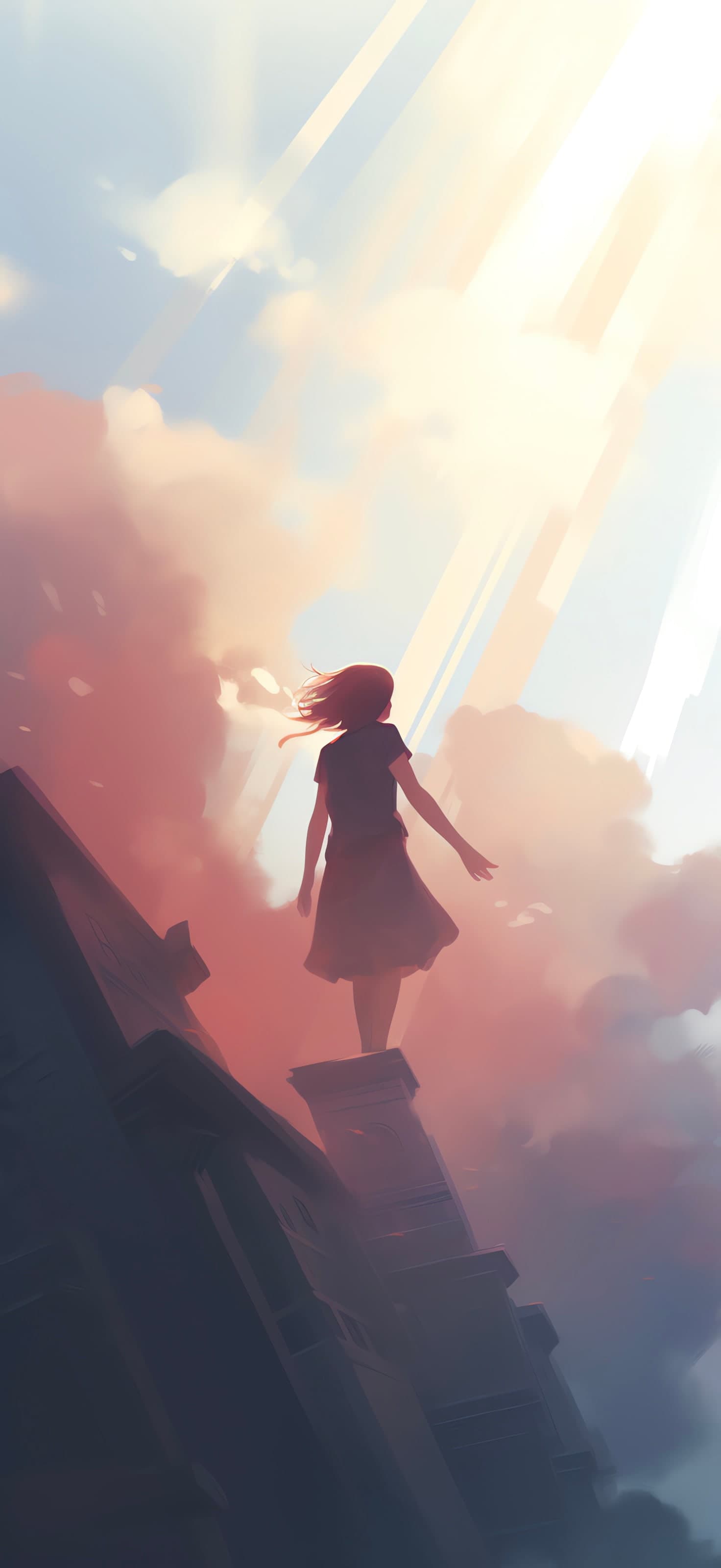 Rooftop Serenity View - free phone wallpaper