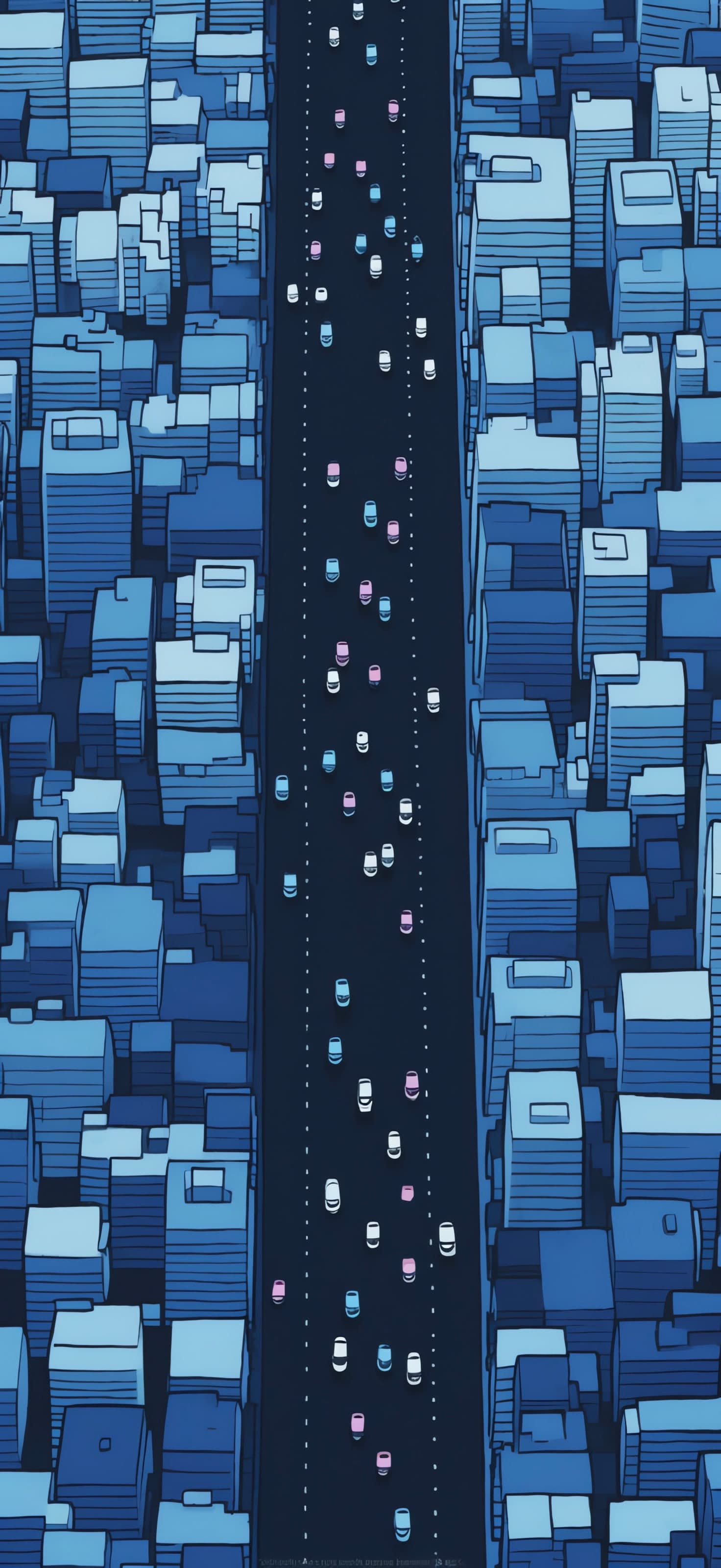 Cityscape Car View - free phone wallpaper