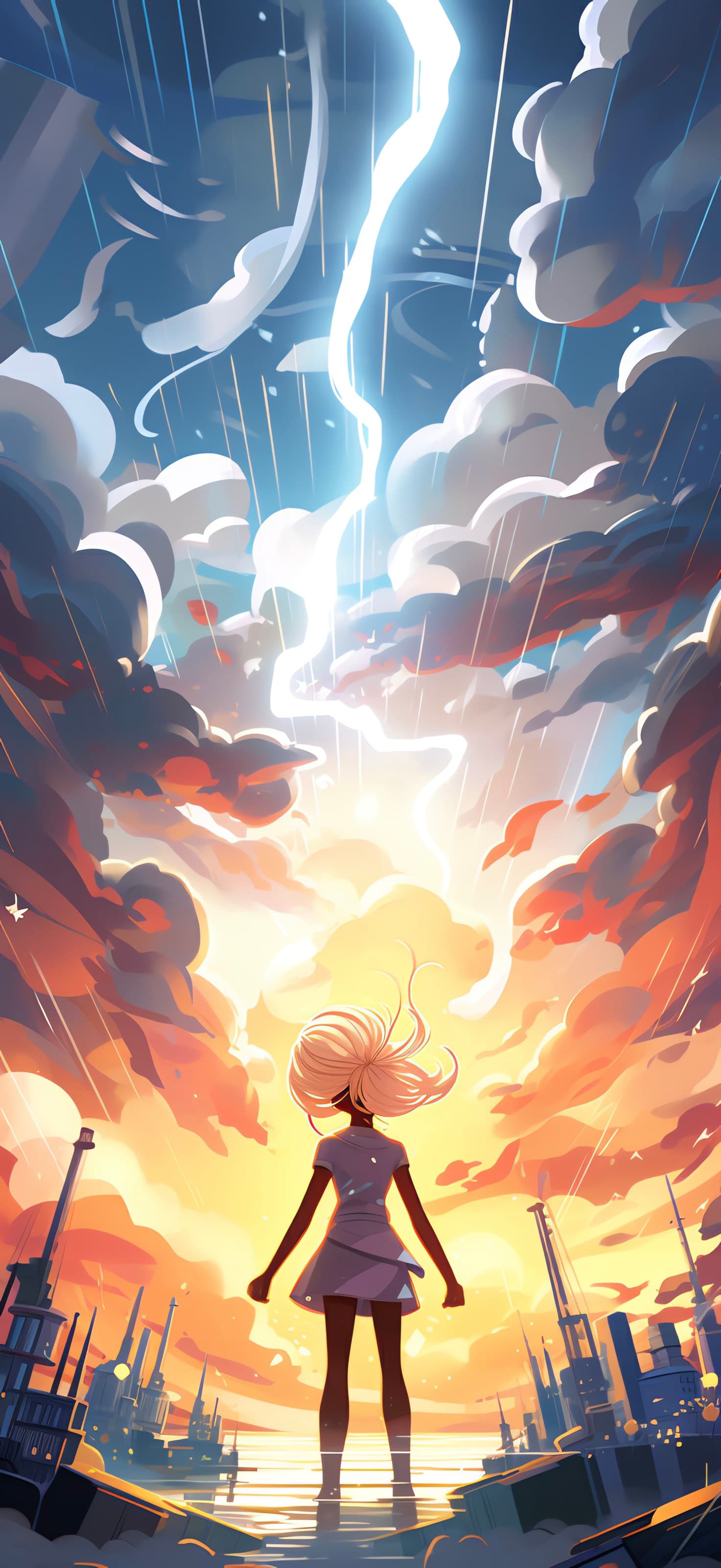 Empowered Storm Gaze - free phone wallpaper