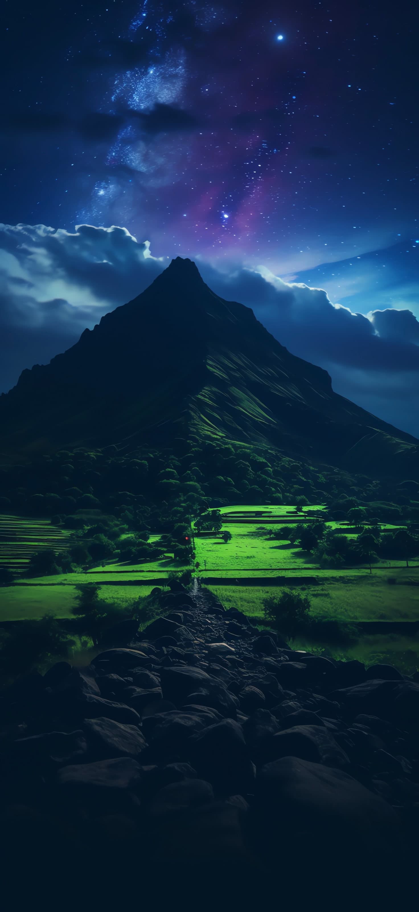 Night Peak - free phone wallpaper
