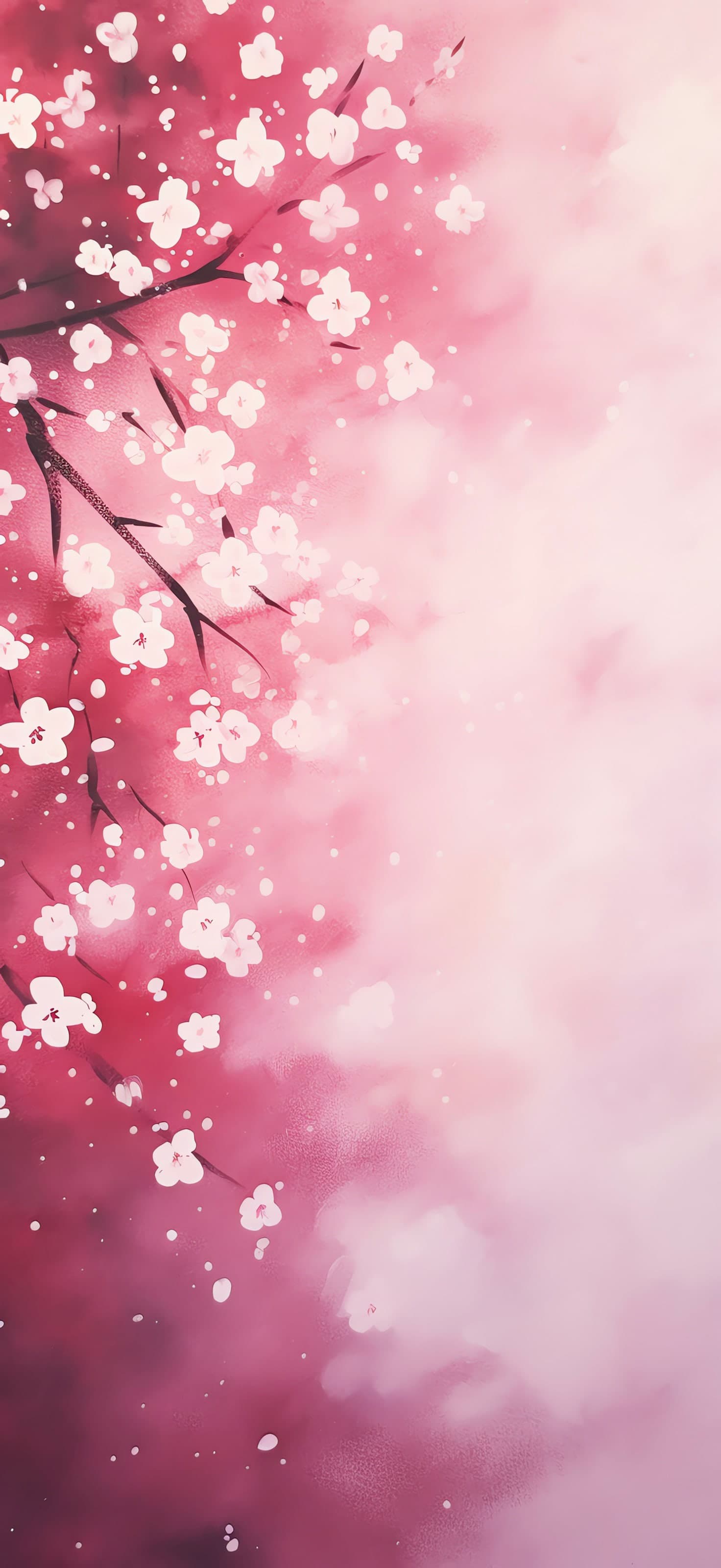 Pink Cherry Blossoms - free phone wallpaper