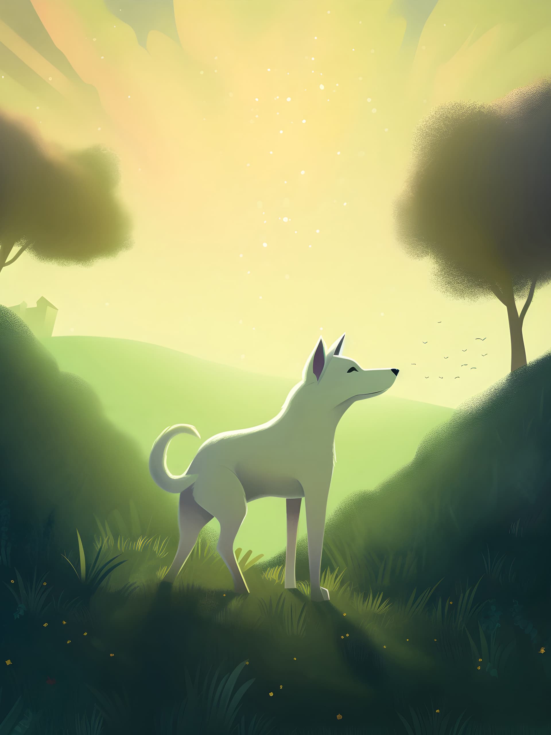 Peaceful Canine - free phone wallpaper