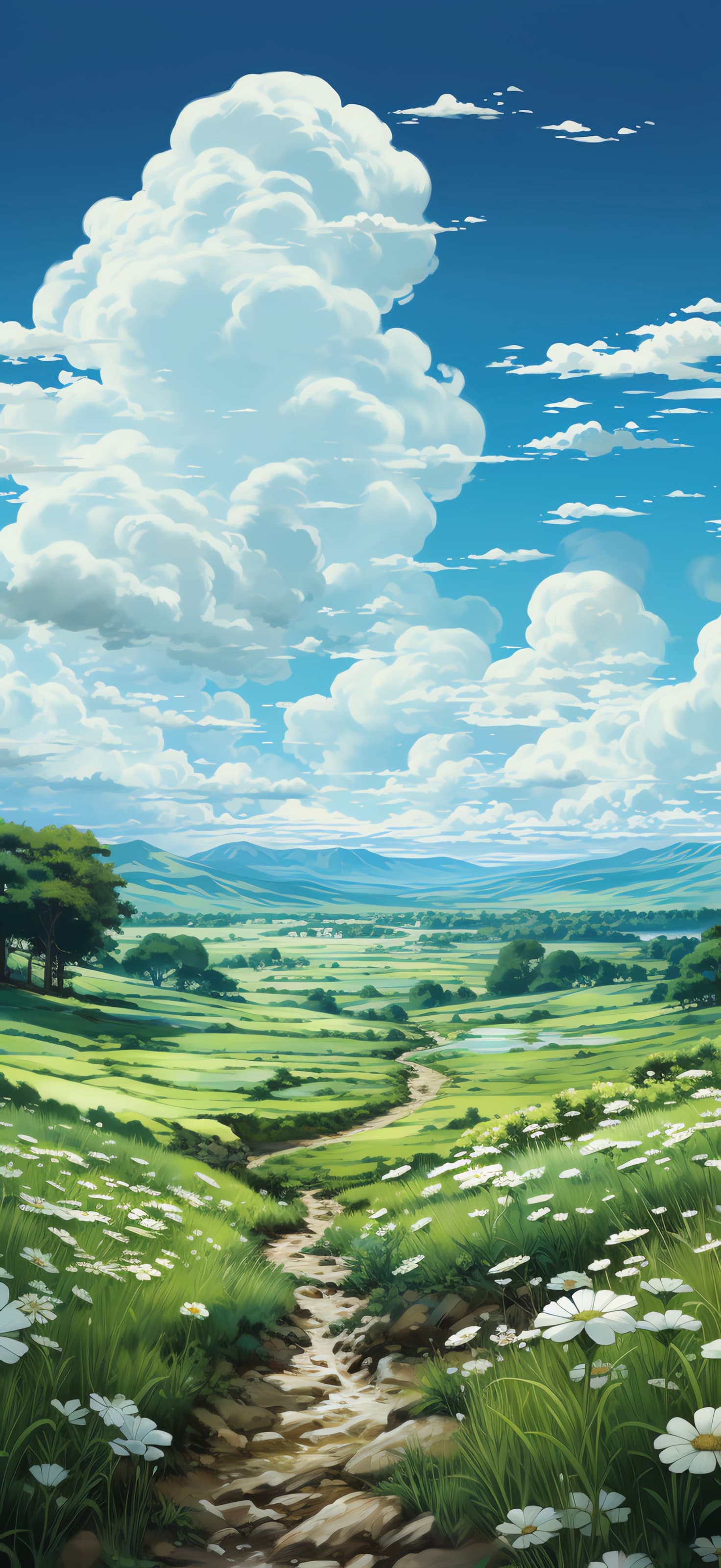 Green Valley Vista - free phone wallpaper