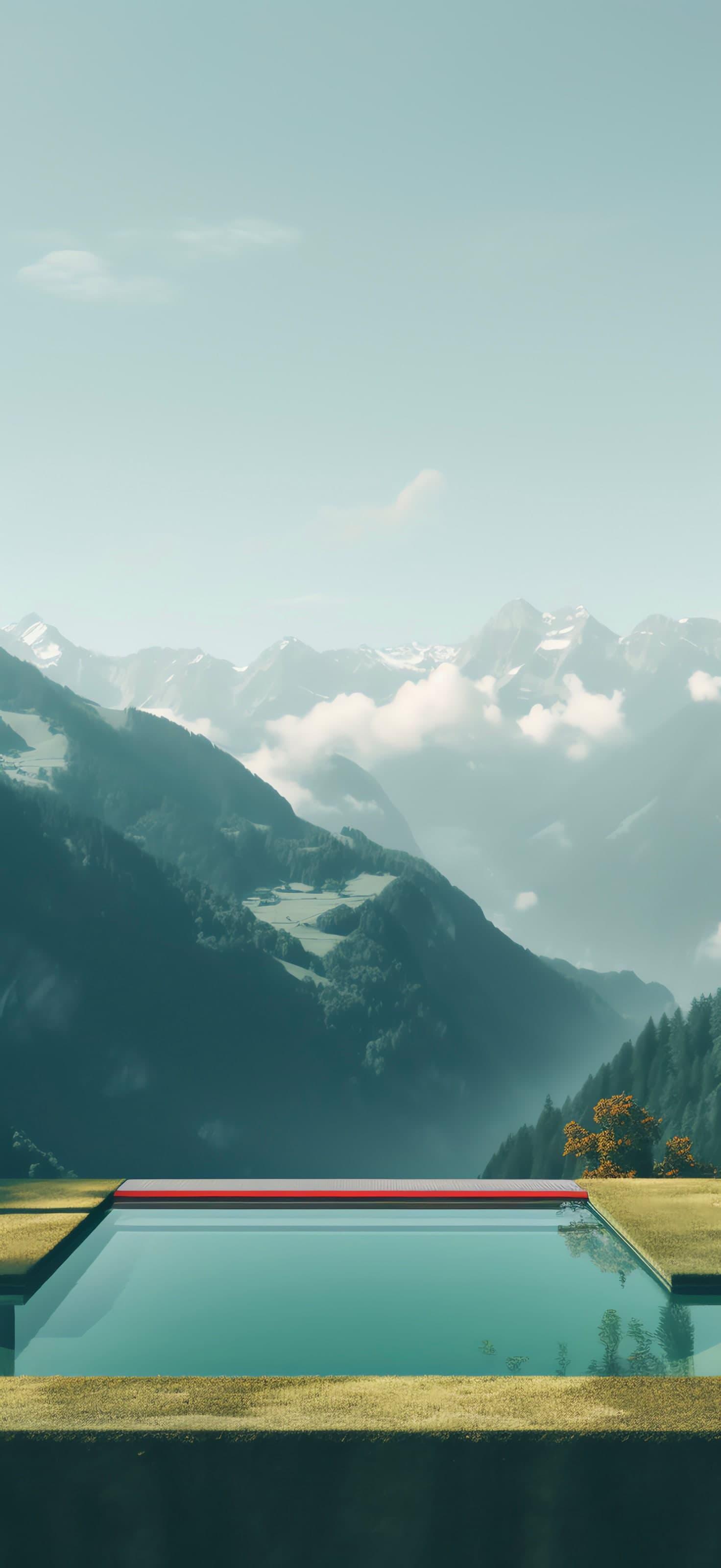 Mountain Pool Serenity - free phone wallpaper