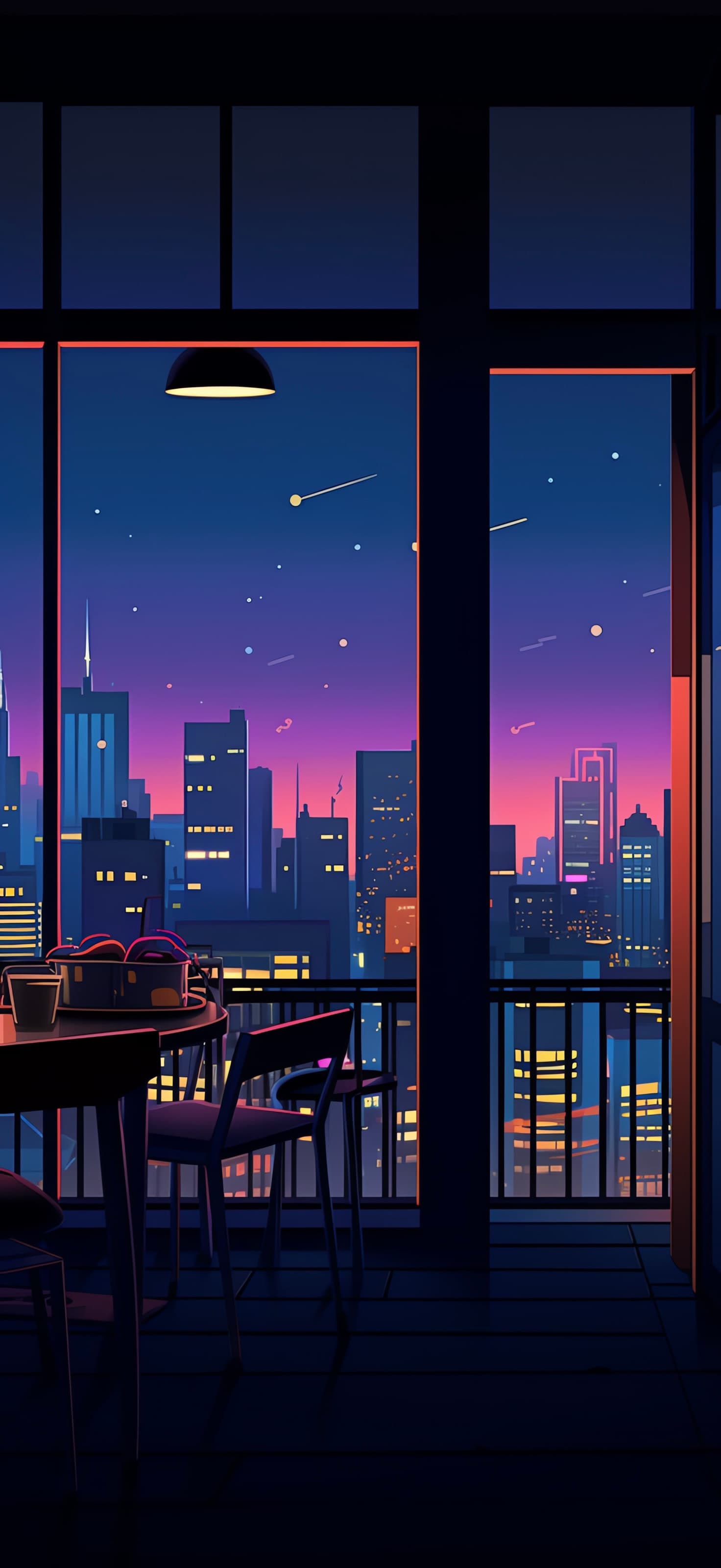 City Balcony View - free phone wallpaper