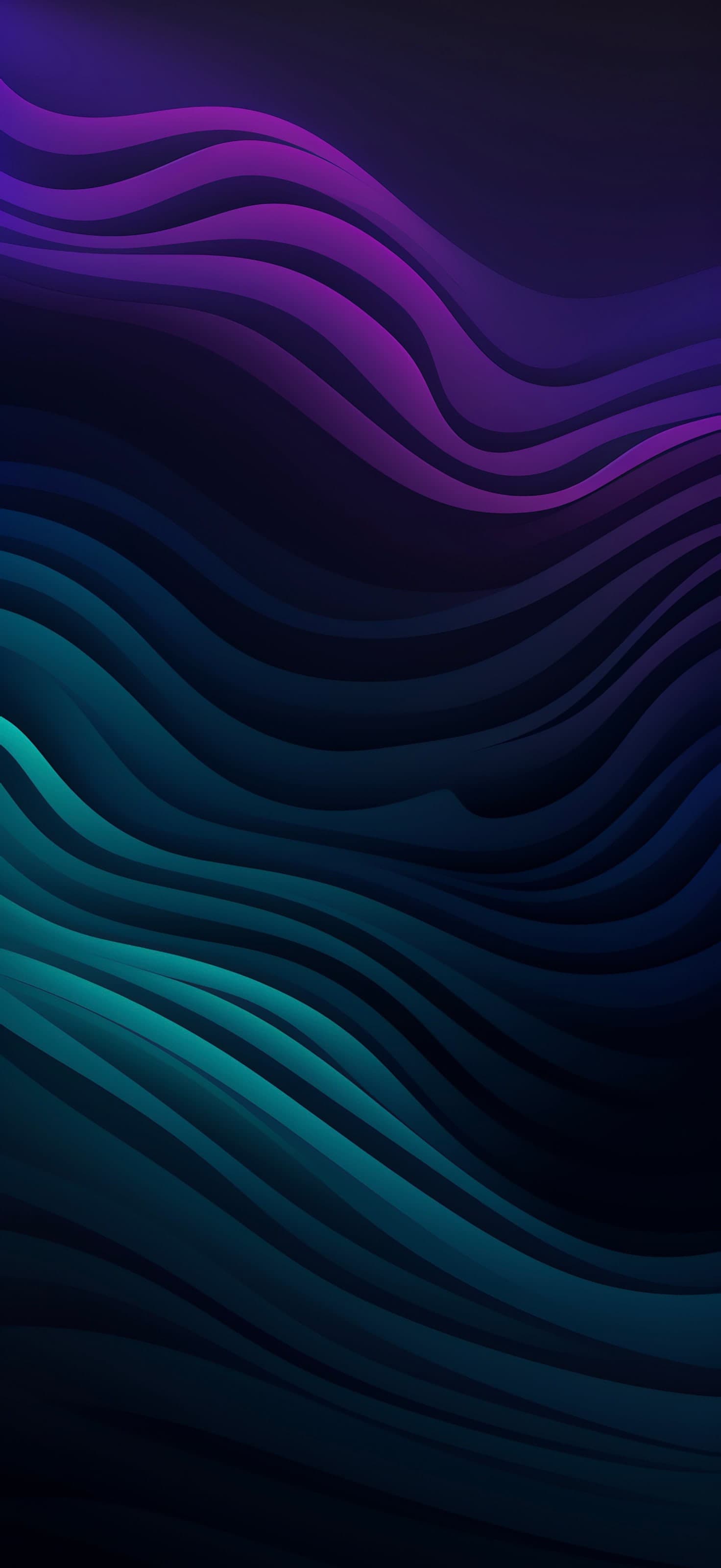 Abstract Wave Gradient - free phone wallpaper