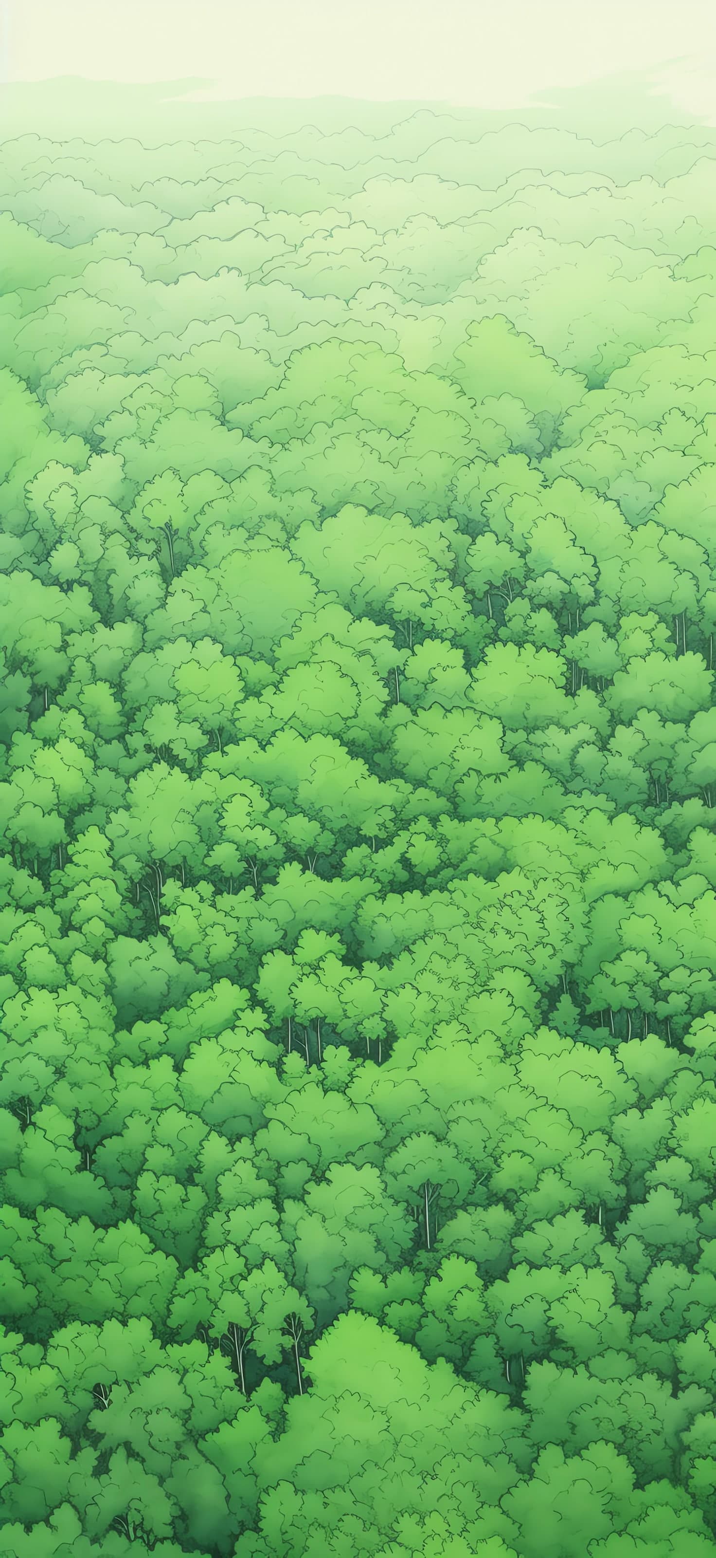 Lush Green Forest - free phone wallpaper
