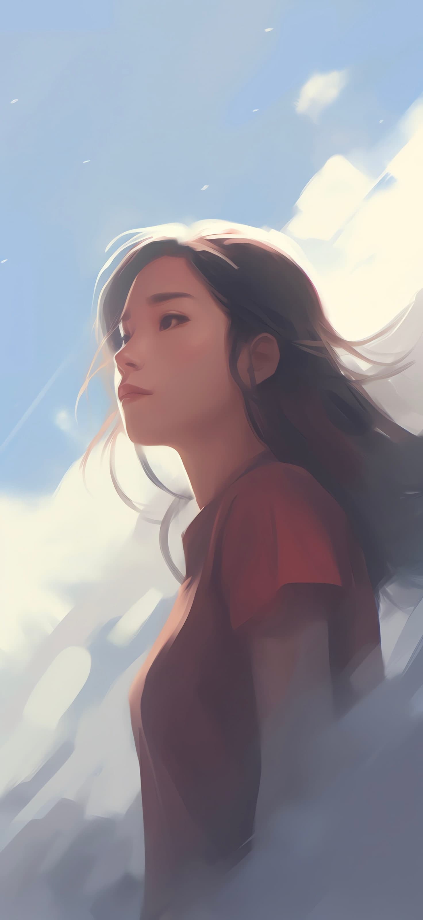Dreamy Sky Portrait - free phone wallpaper