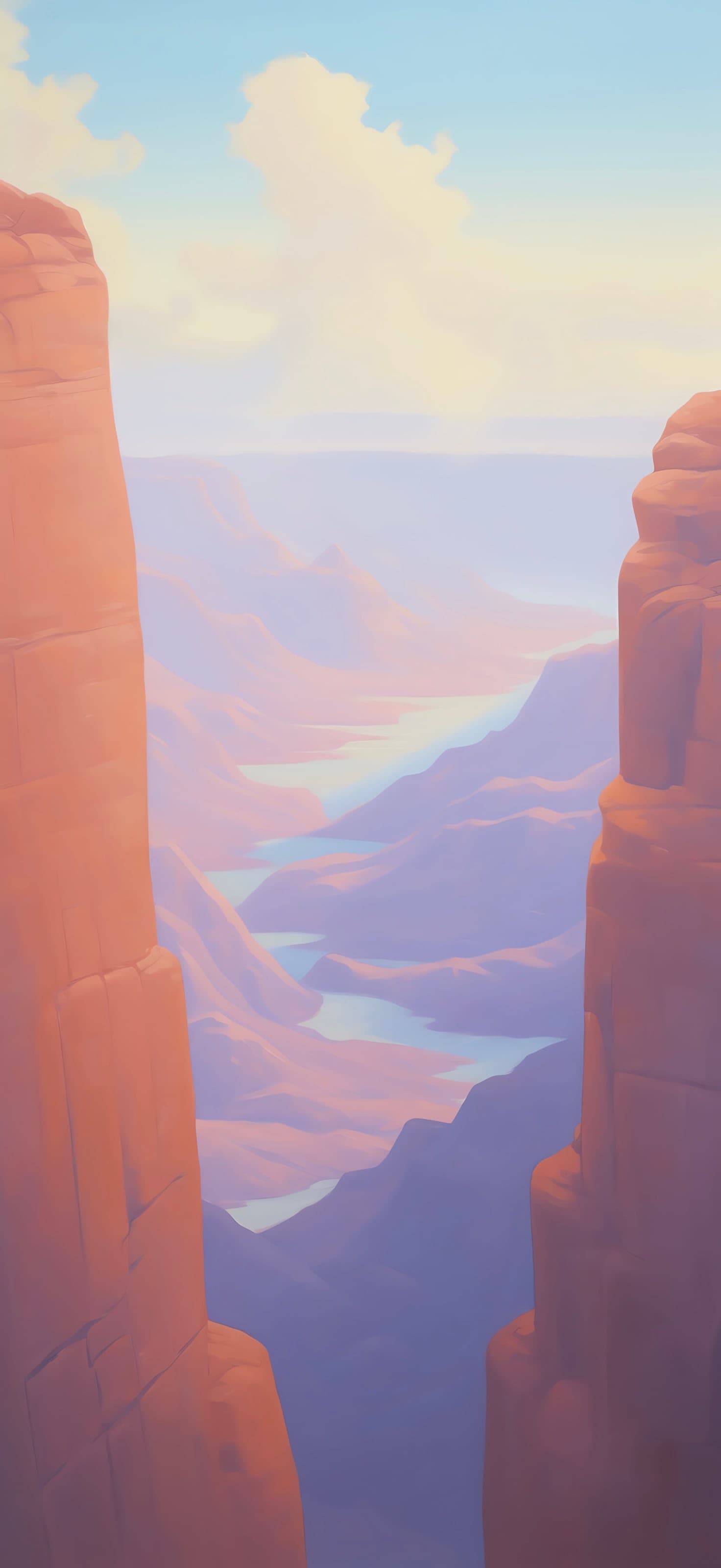 Lush Valley Night - free phone wallpaper
