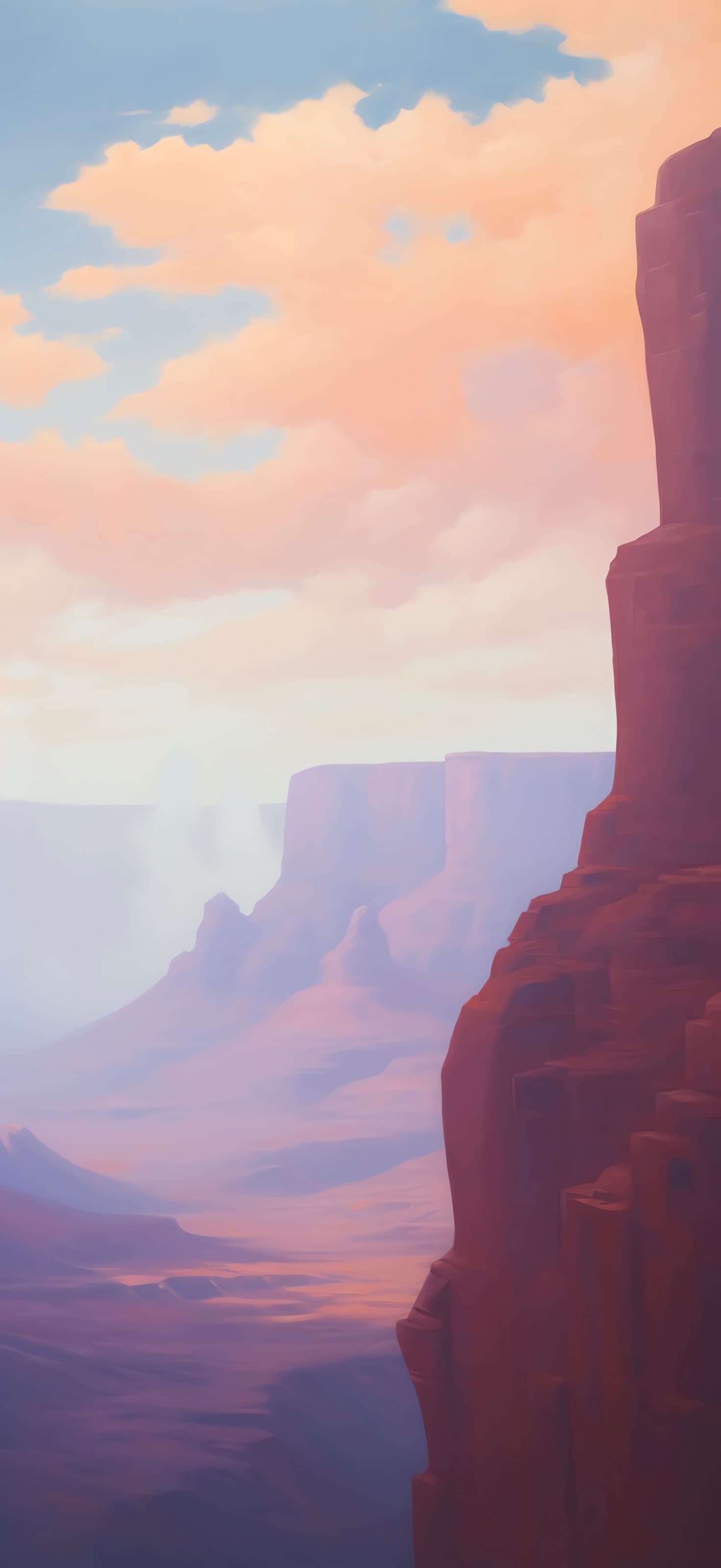 Desert Cliff View - free phone wallpaper