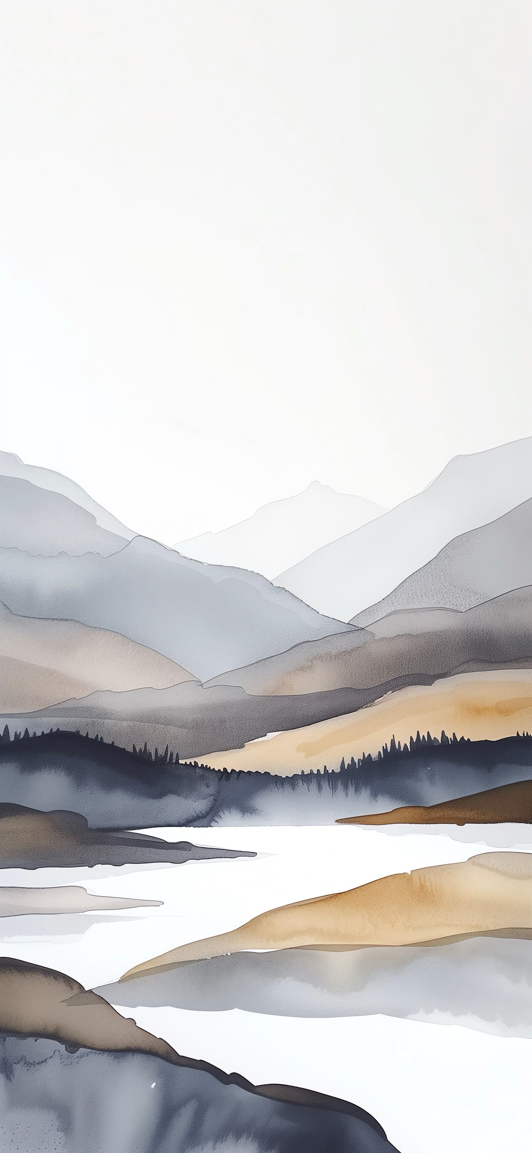 Autumnal Mountain Hues - free phone wallpaper