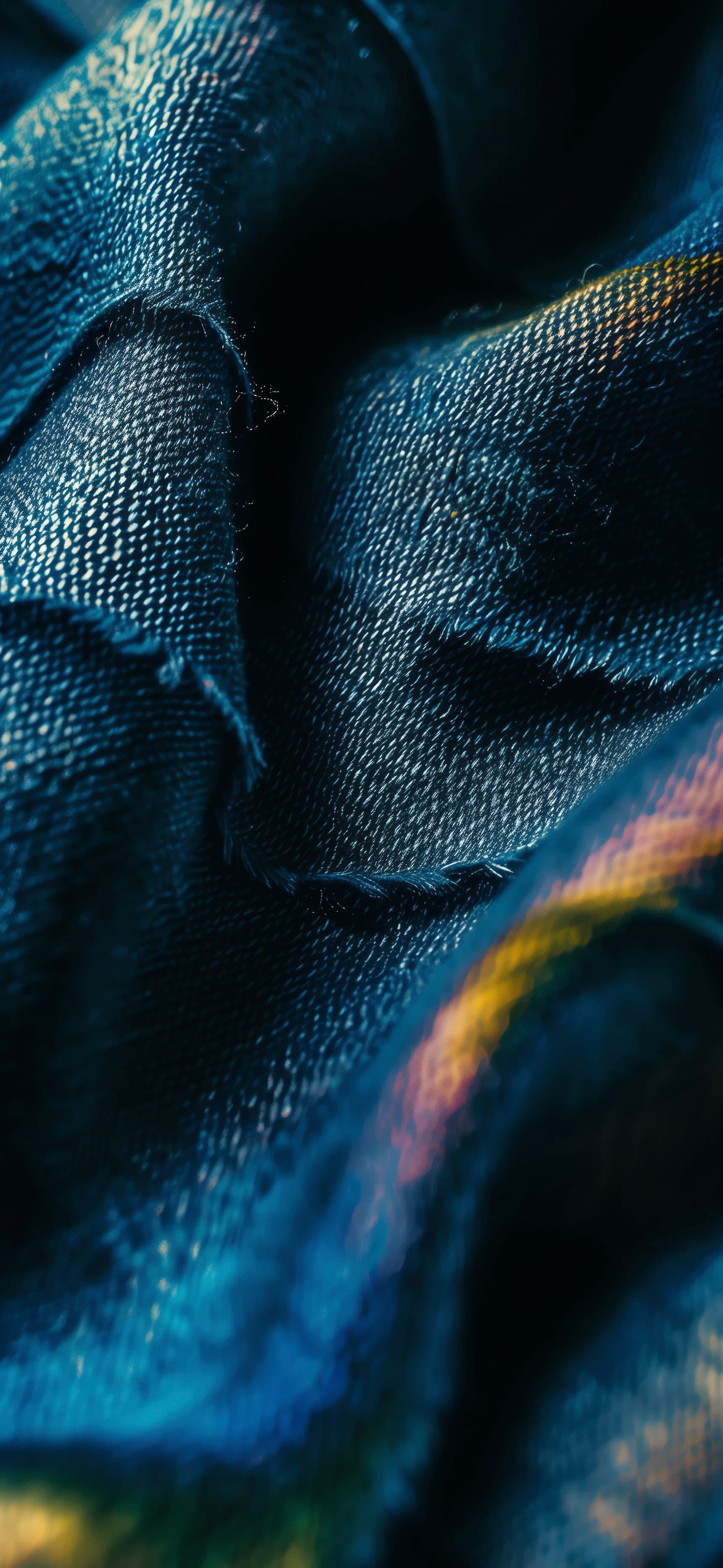 Textured Denim Swirl - free phone wallpaper