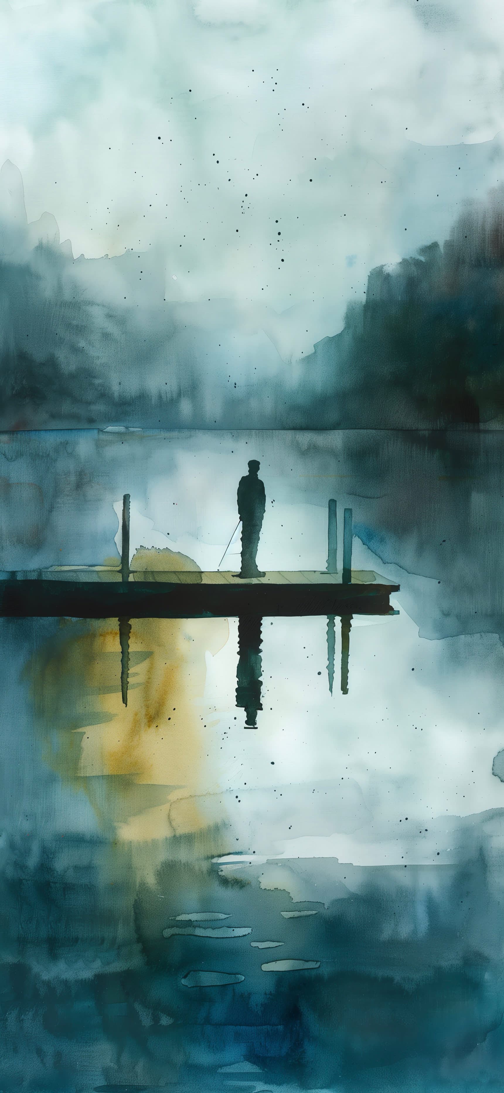 Dockside Contemplation - free phone wallpaper
