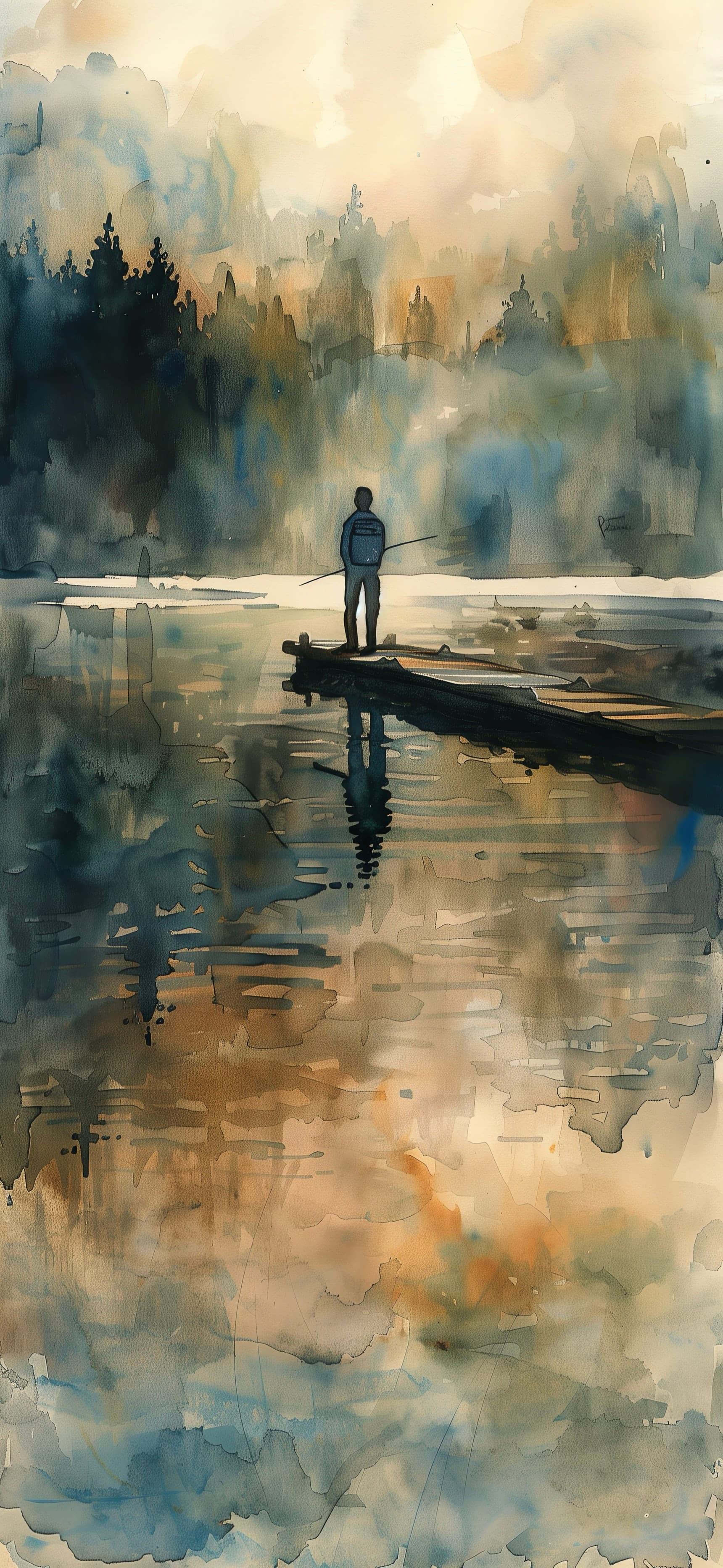 Lakeside Serenity - free phone wallpaper