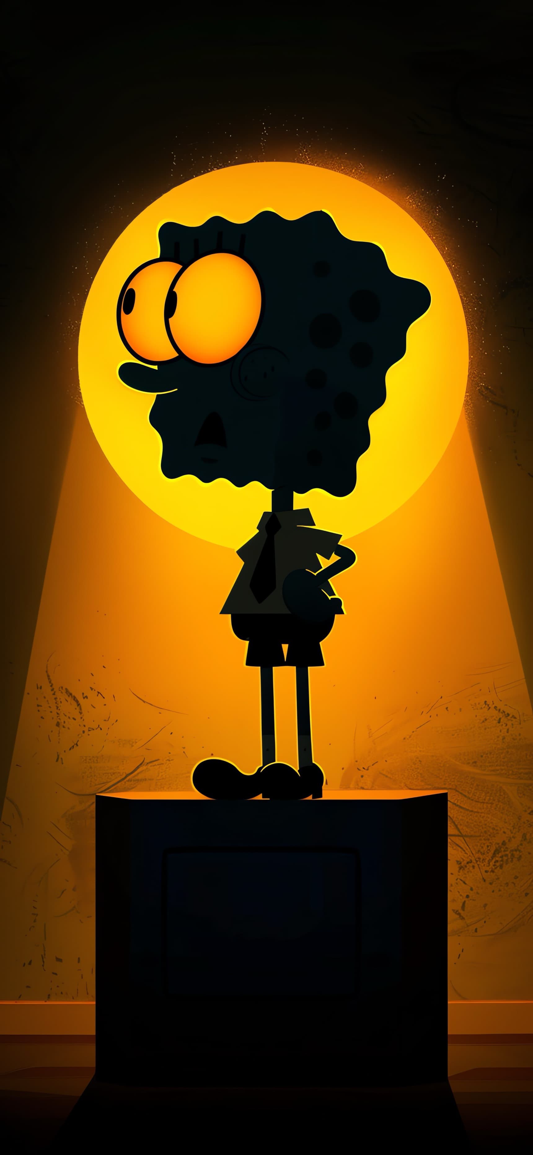 Spongebob Spotlight - free phone wallpaper
