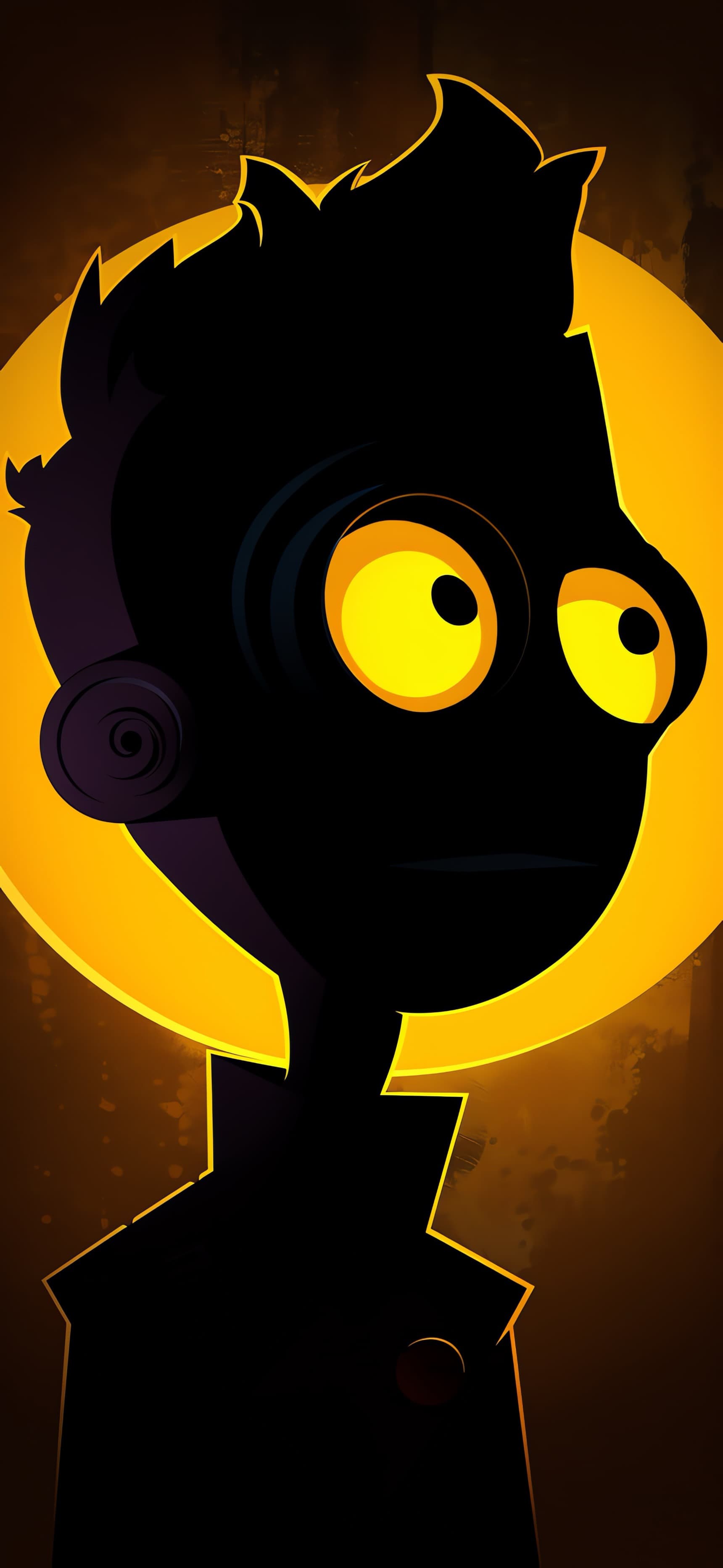 Silhouette Portrait - free phone wallpaper