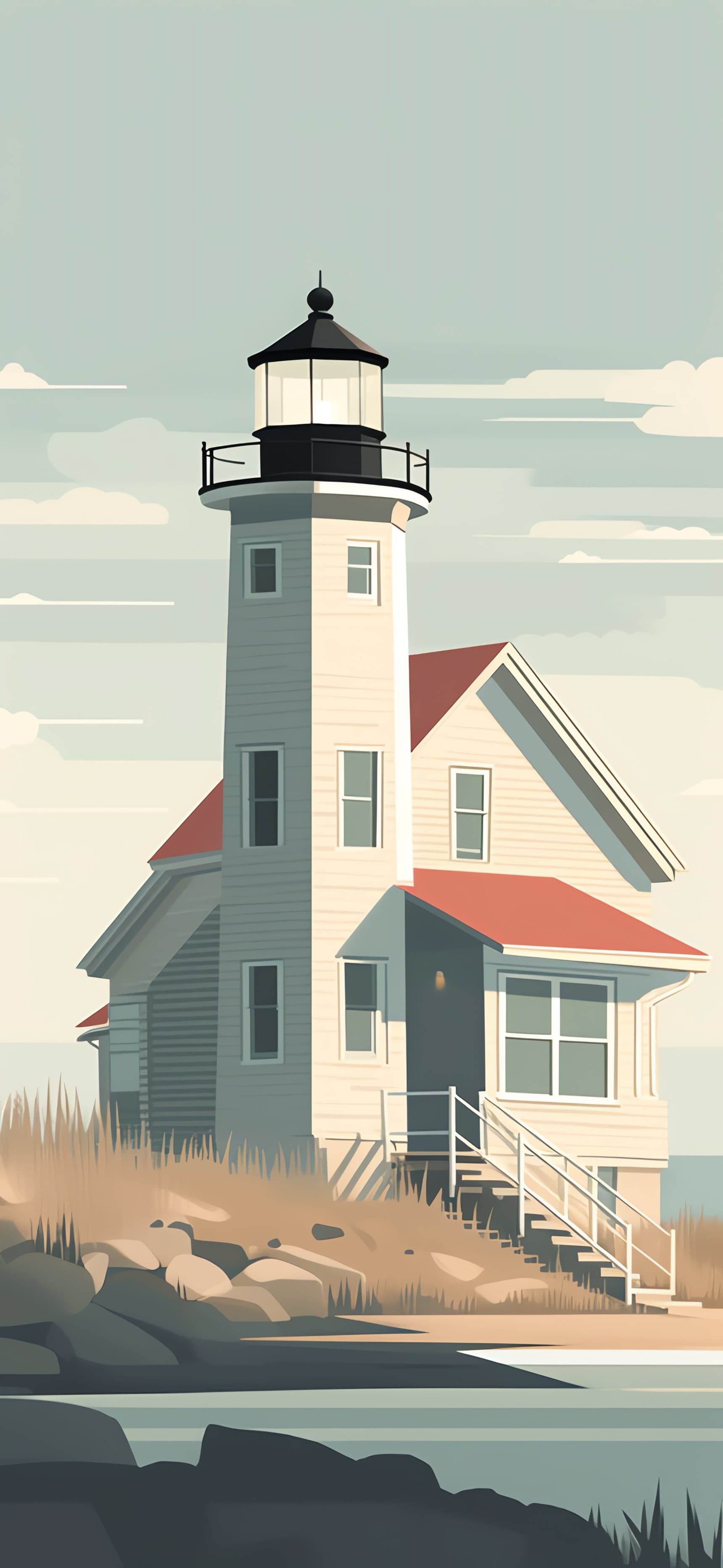 Coastal Beacon - free phone wallpaper