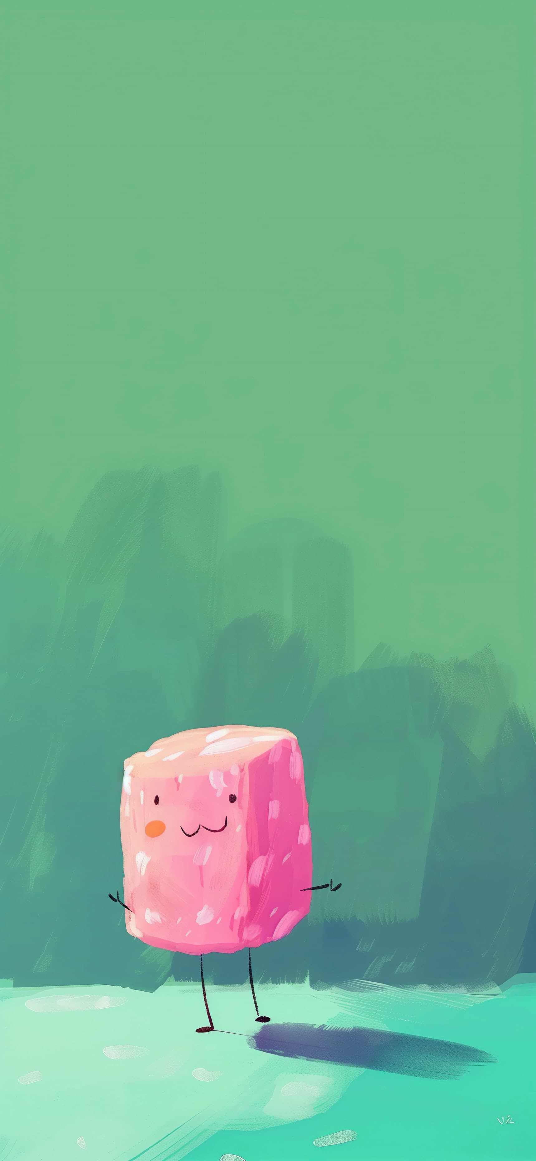 Pink Marshmallow - free phone wallpaper