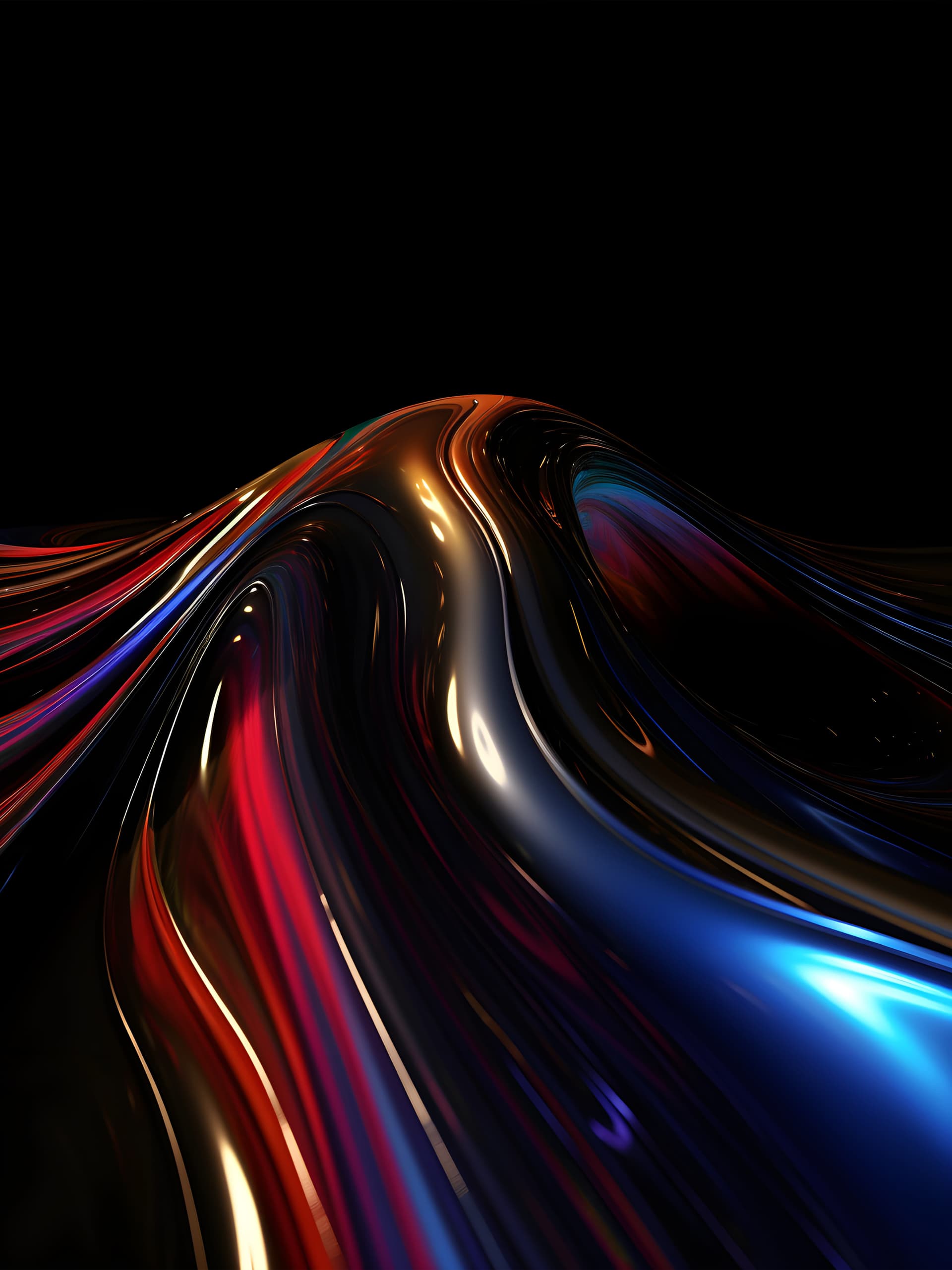 Chromatic Flow Abstract - free phone wallpaper