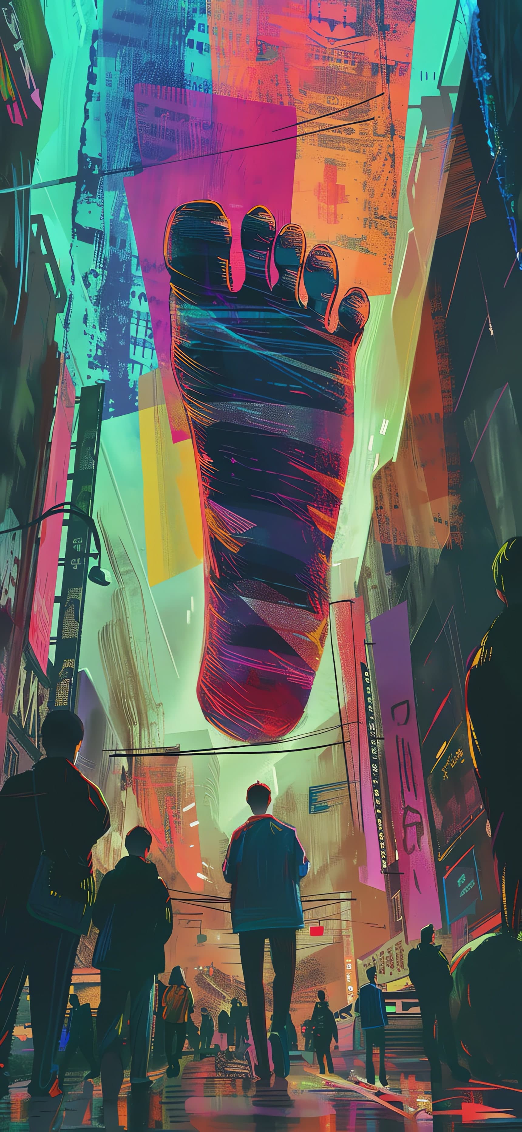 Giant Foot - free phone wallpaper
