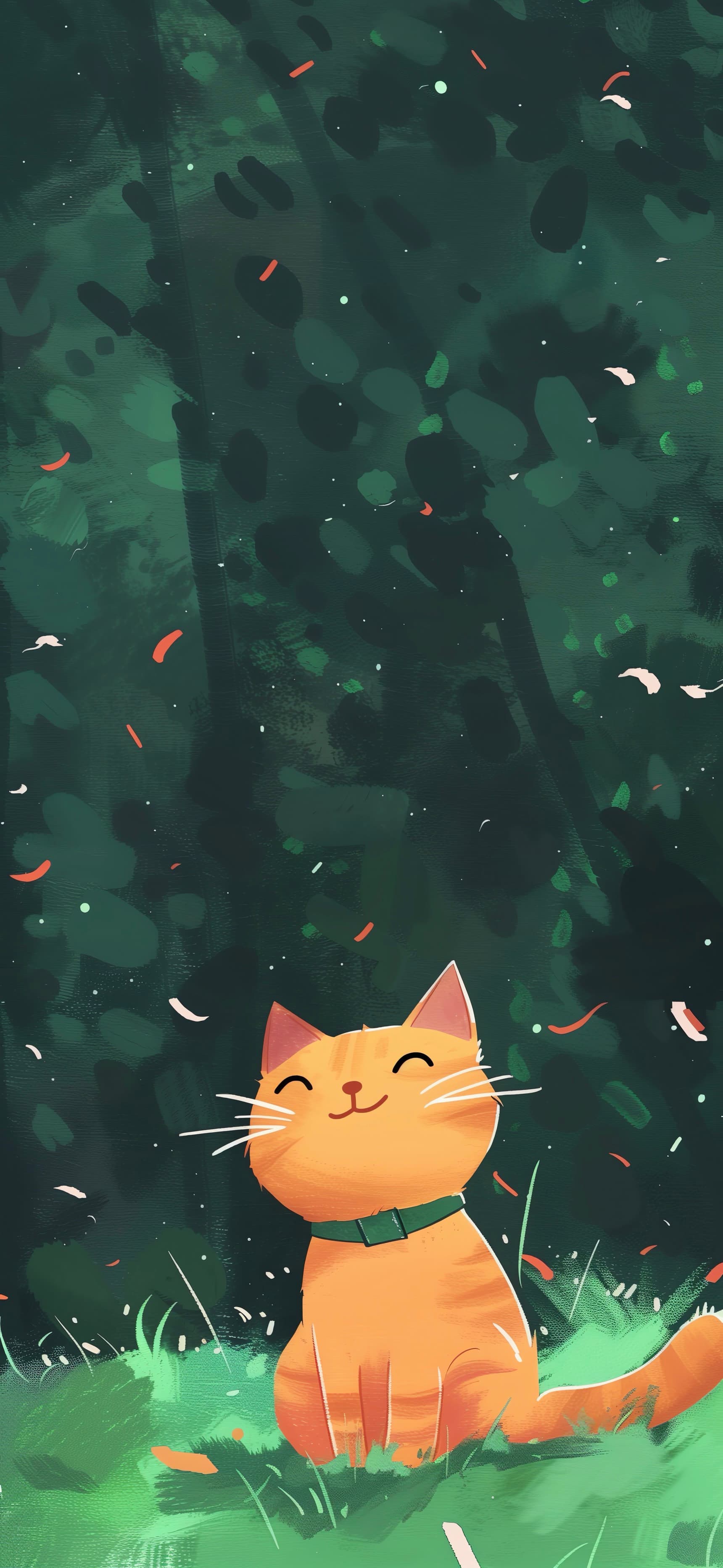 Happy Feline - free phone wallpaper