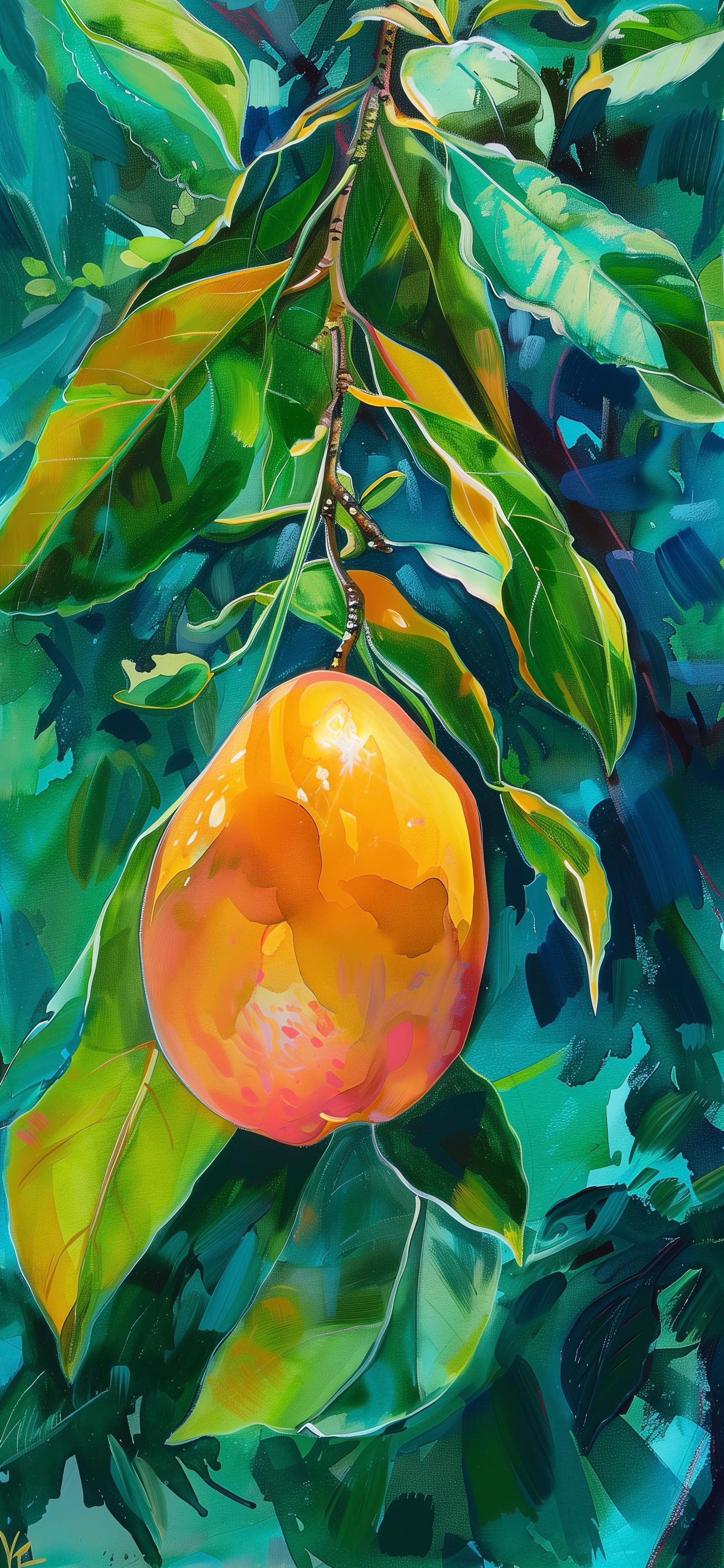 Mango Tree Art - free phone wallpaper