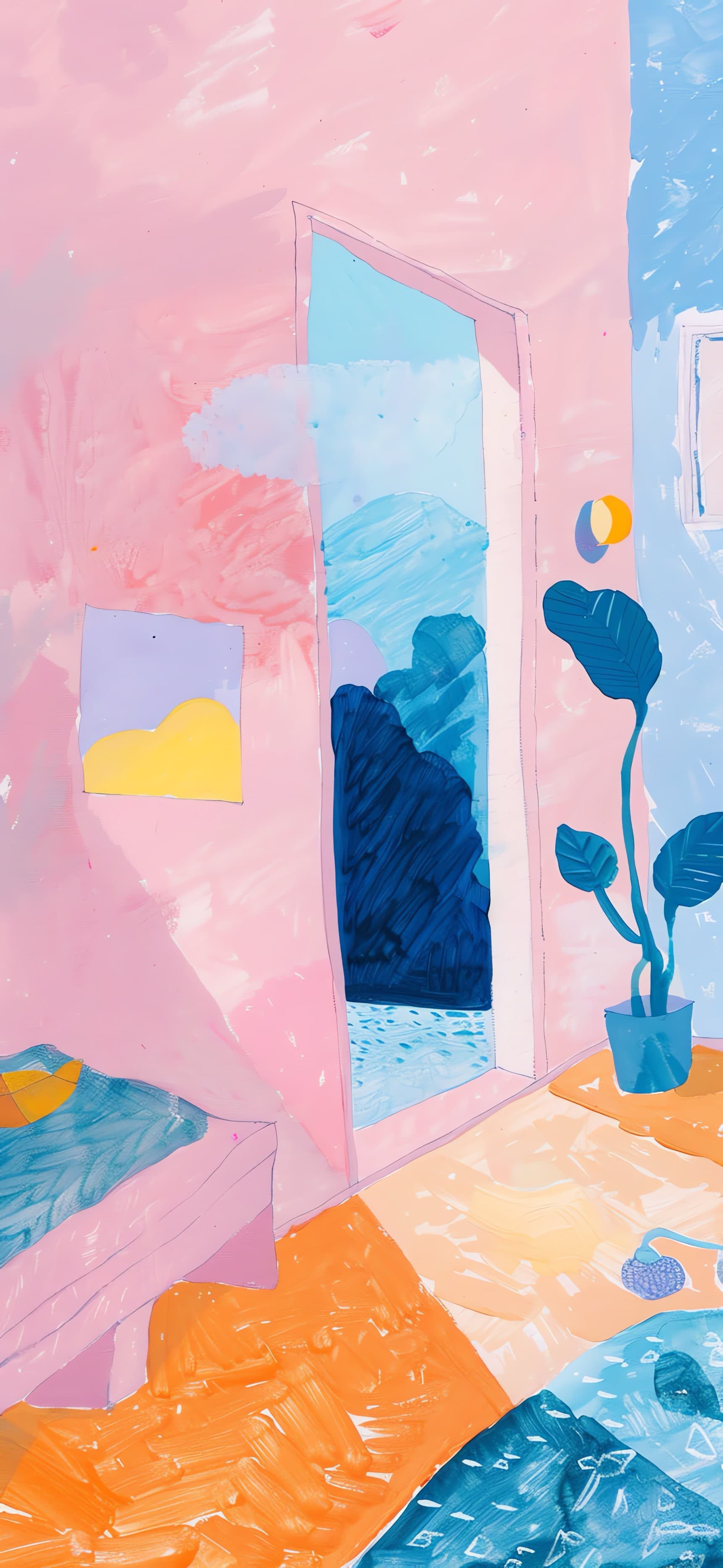 Pastel Room View - free phone wallpaper