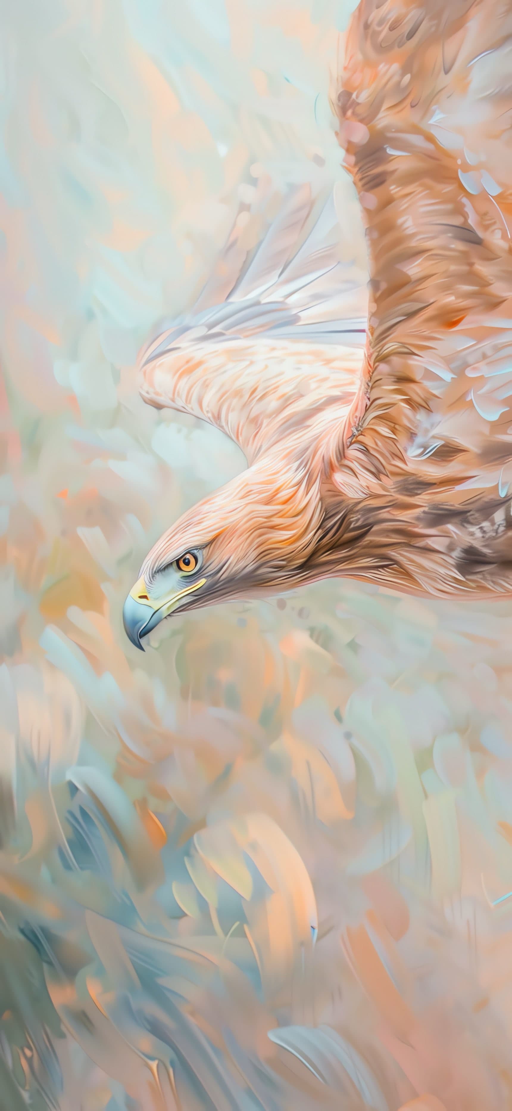 Golden Eagle Flight - free phone wallpaper
