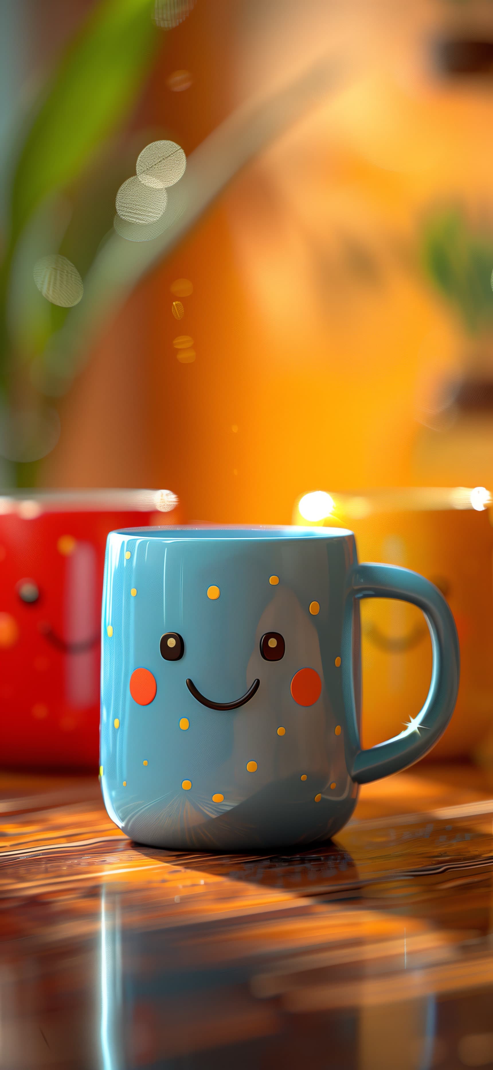 Smiling Mugs - free phone wallpaper